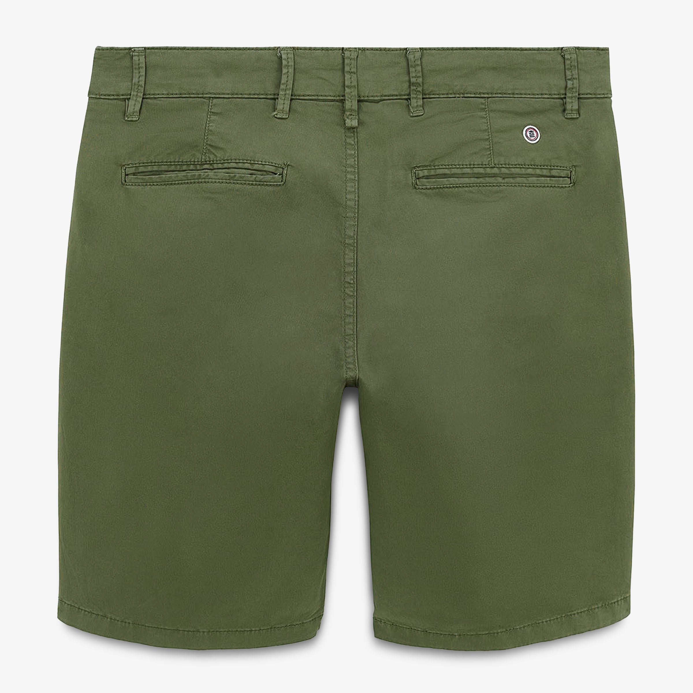 Comfort fit cotton Bermuda shorts SERGE BLANCO Khaki