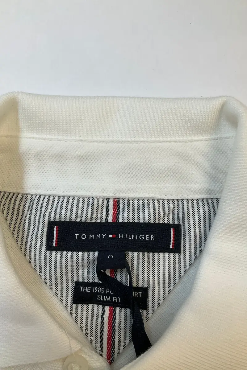 Polo TOMMY HILFIGER - SECONDE MAIN Blanc