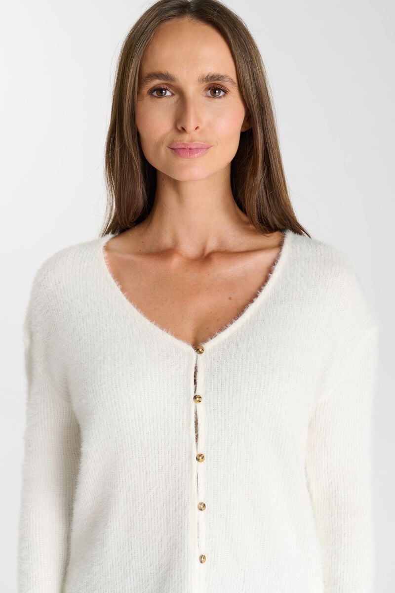Cardigan LE TEMPS DES CERISES White