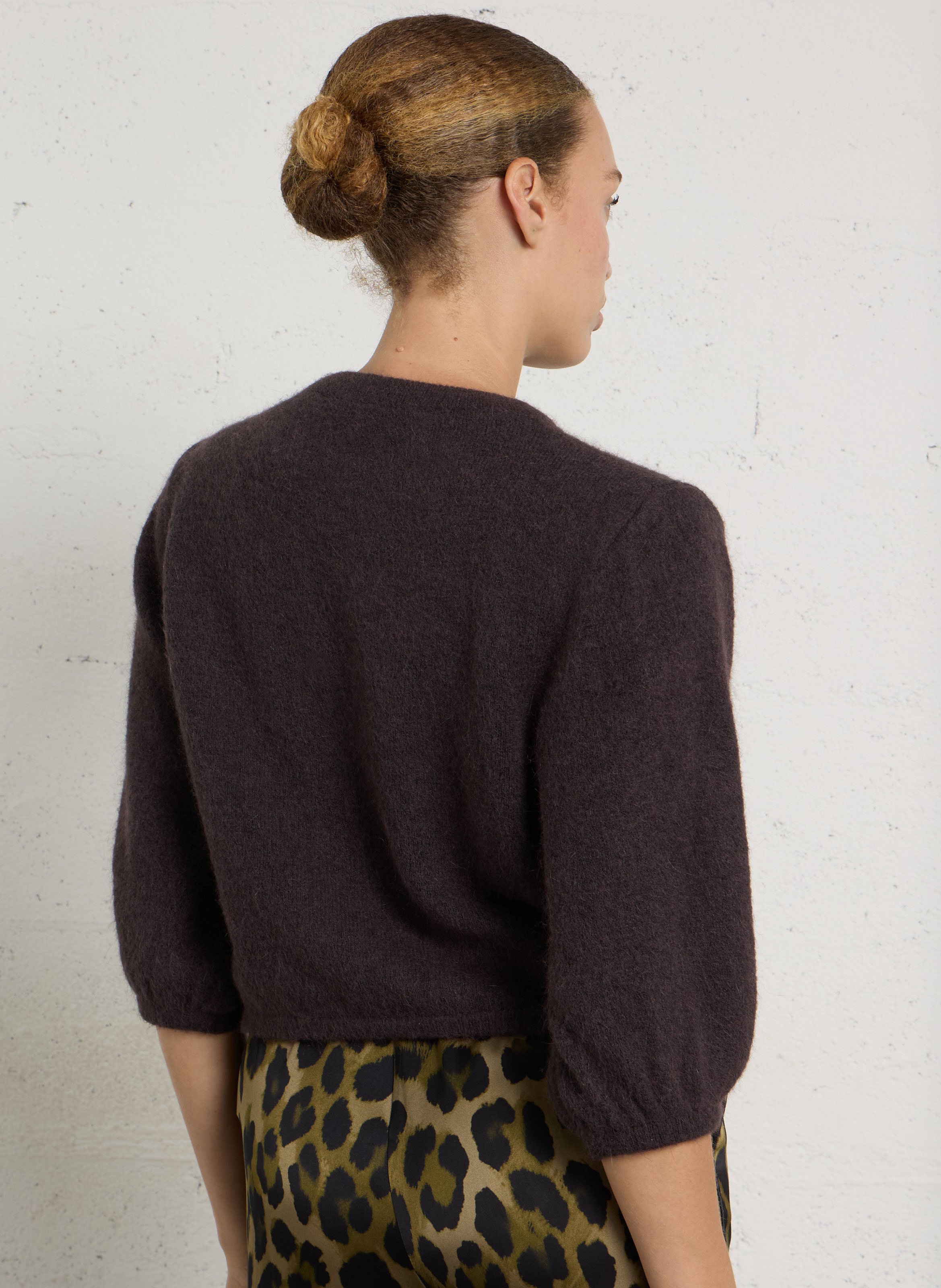 Ballonärmel Pullover IMPERIAL Braun