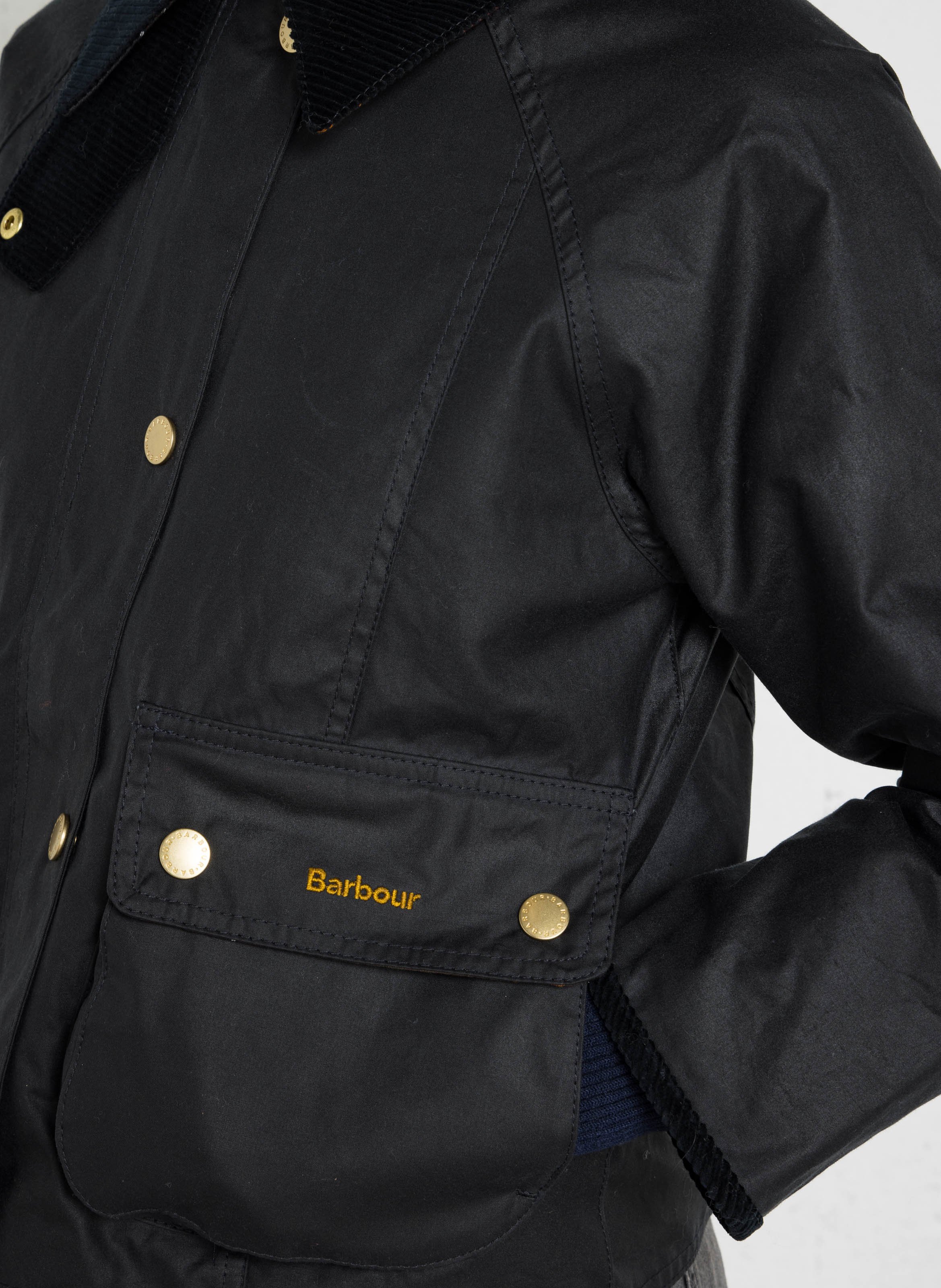 Loose-fit cotton jacket with classic collar BARBOUR Blue