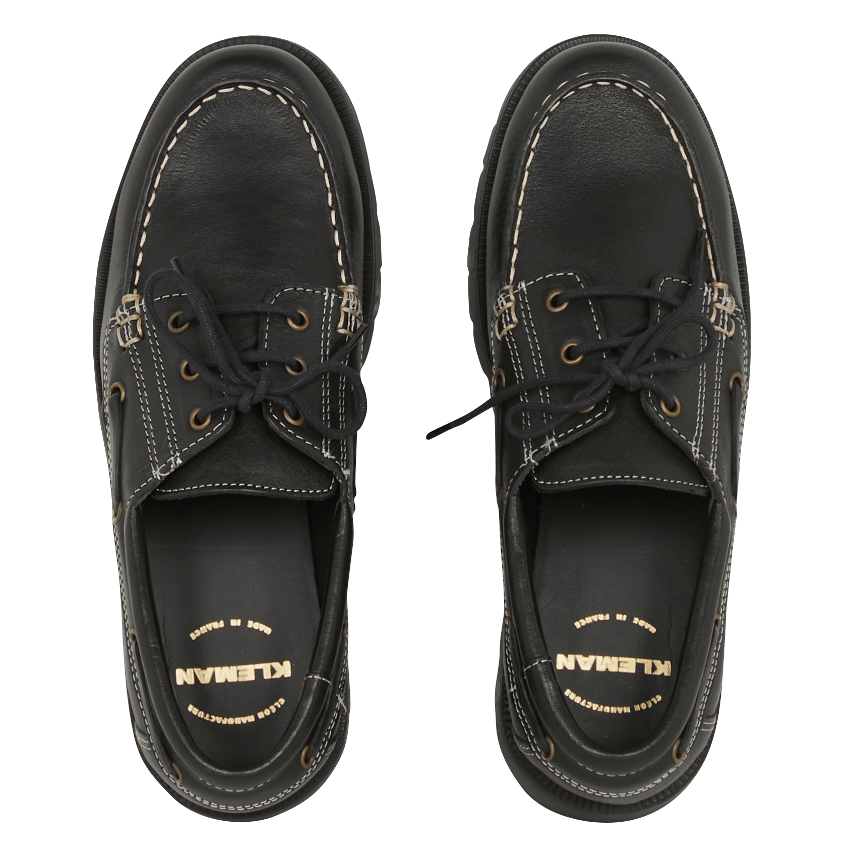 Leather Derby shoes KLEMAN Black