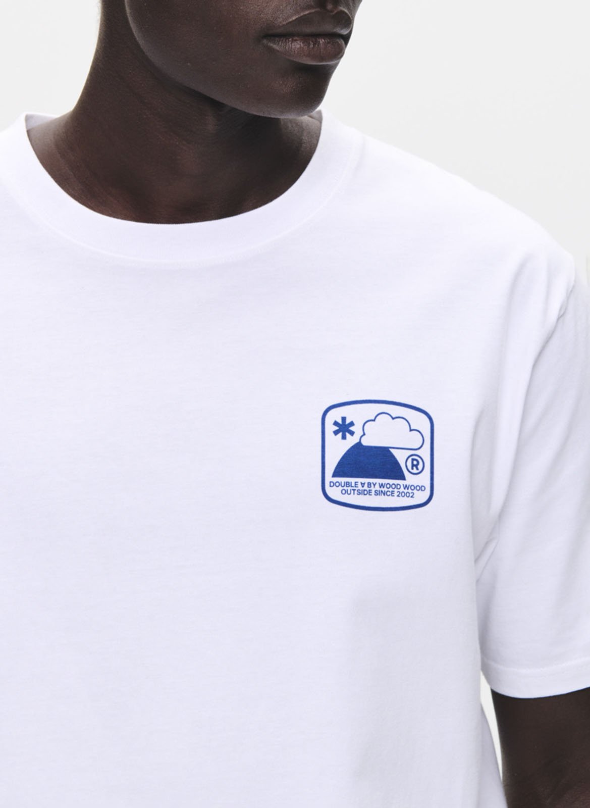 Round-neck cotton T-shirt WOOD WOOD White