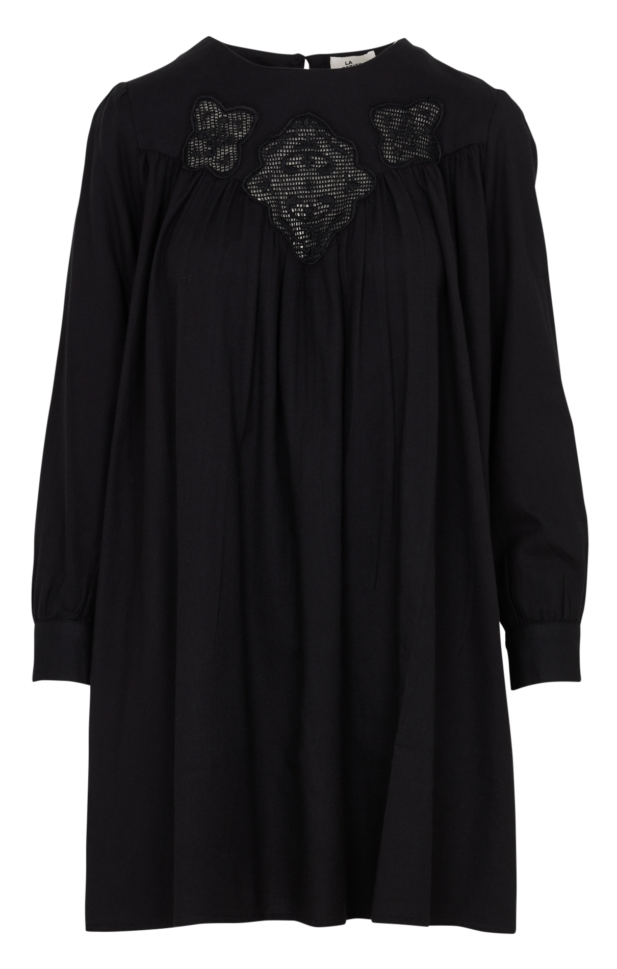 Kurzes Baumwollkleid mit Rundhalsausschnitt LA PETITE ETOILE Schwarz