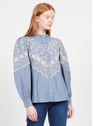 PETITE MENDIGOTE Denim + White Bleu