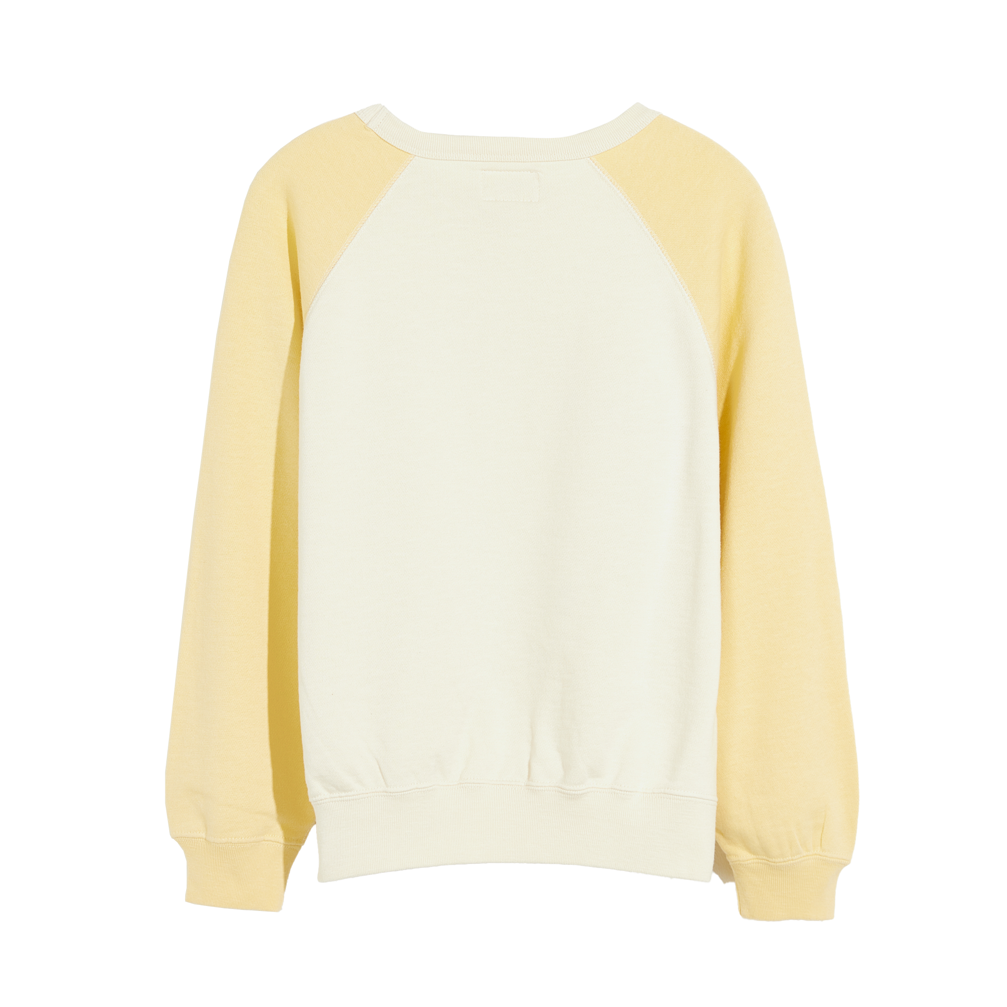 Straight-cut cotton round-neck sweater BELLEROSE White