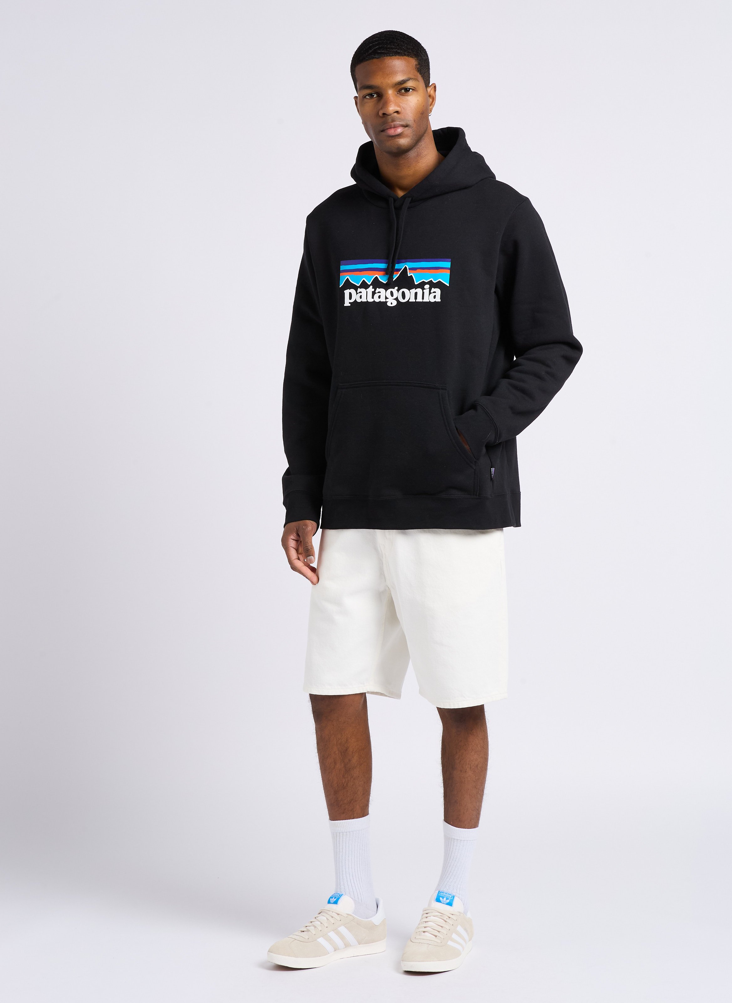 Short en denim droit en coton EDWIN Beige