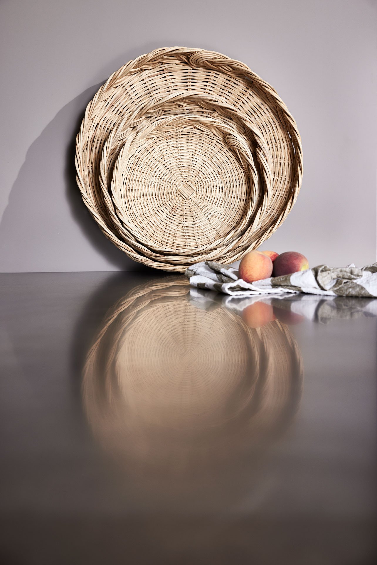 Rattan bread basket OYOY LIVING DESIGN Beige