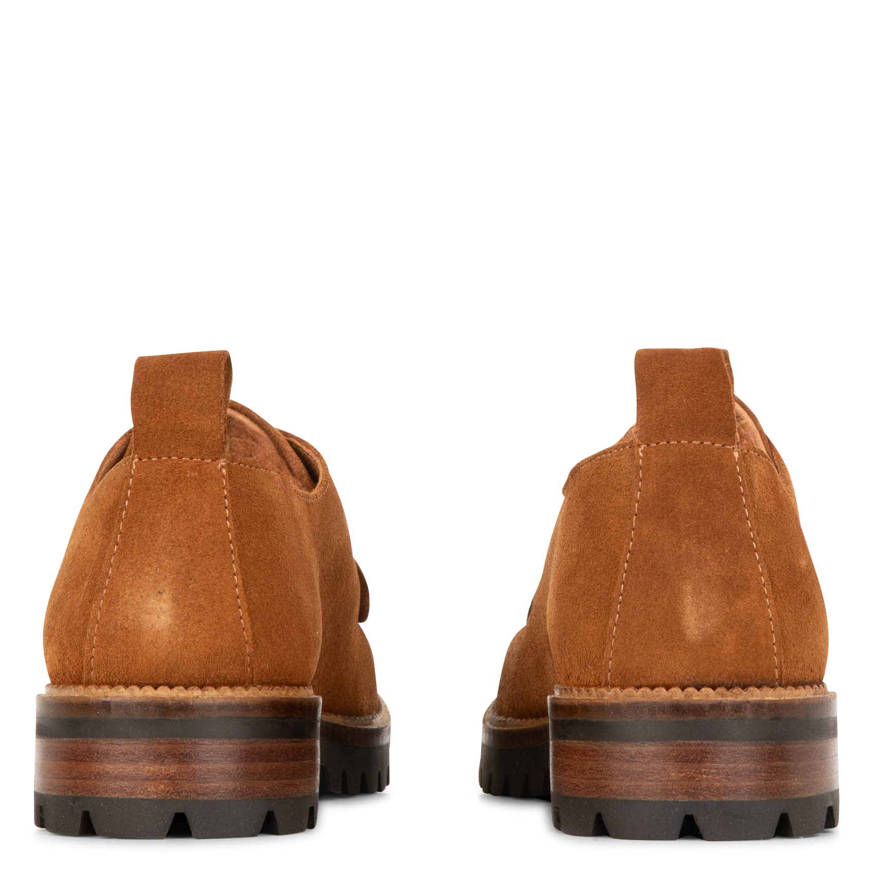 Derbies en cuir velours MELLOW YELLOW Marron