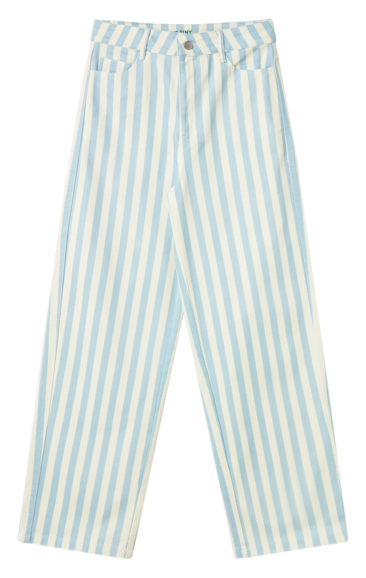 Jean large à rayures THE TINY BIG SISTER Bleu