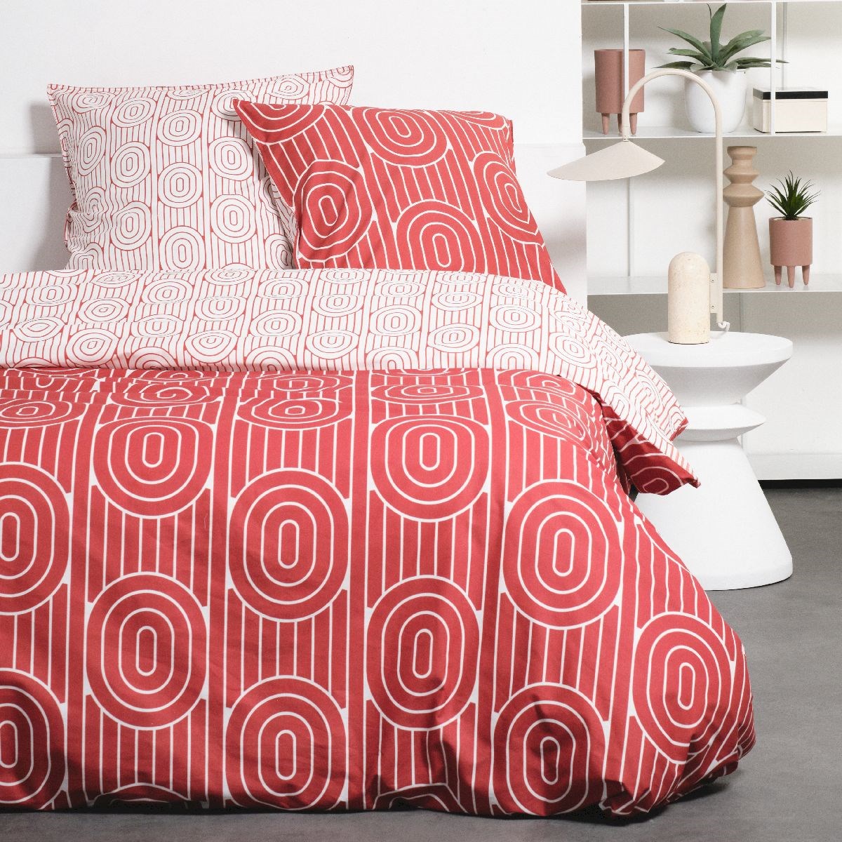 Cotton bedding set TODAY LINGE DE MAISON Red