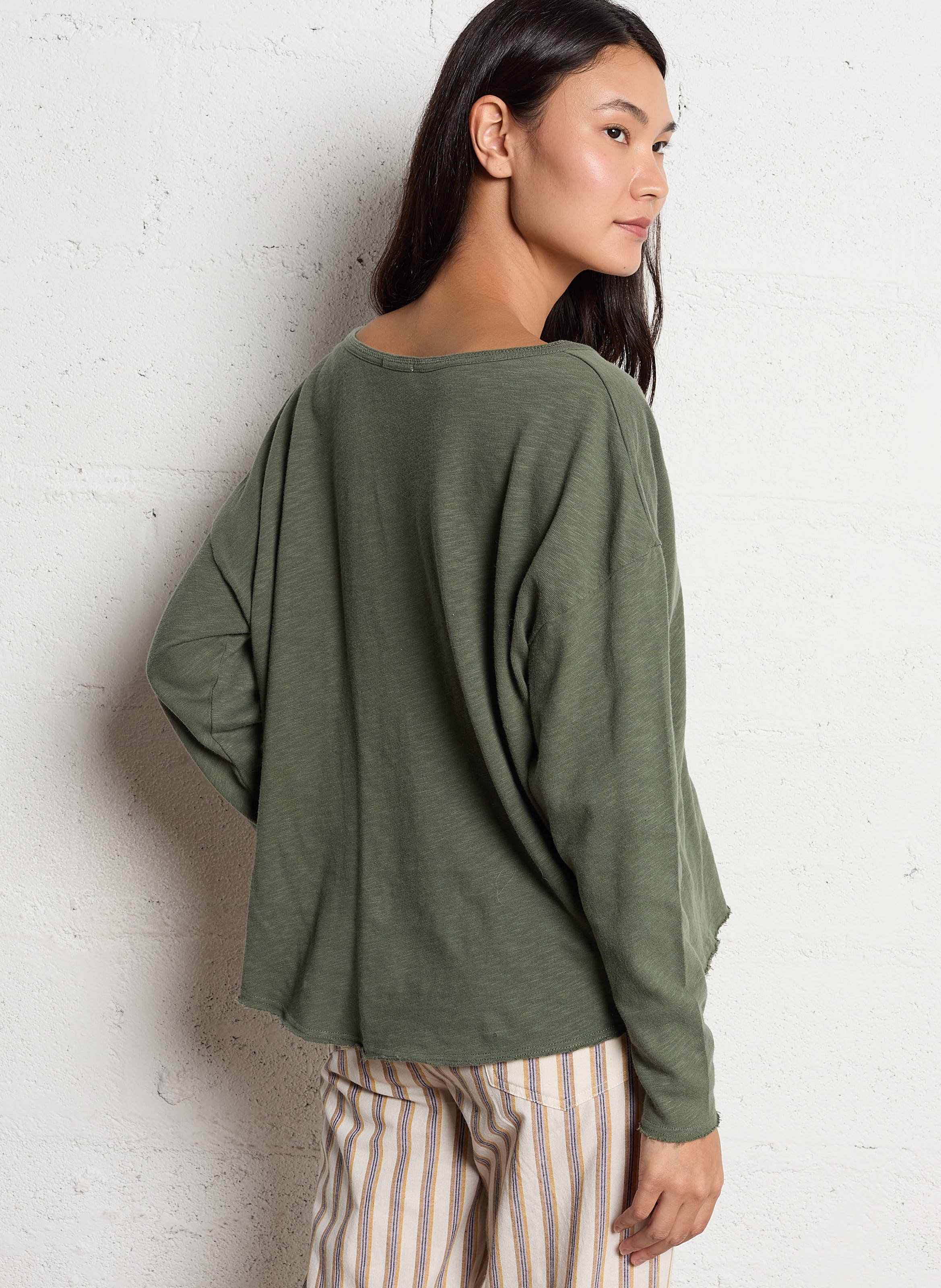 Jockoville long-sleeved cotton T-shirt AMERICAN VINTAGE Green