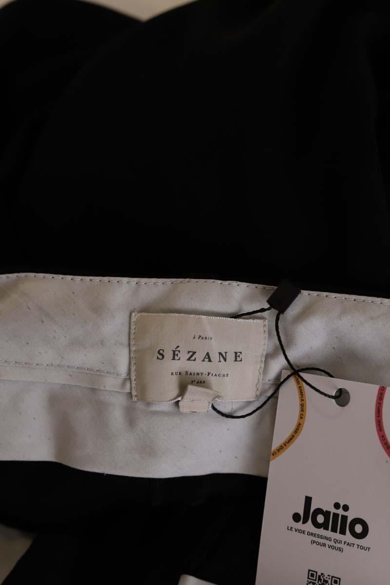 Cotton pants SEZANE - Seconde main Black