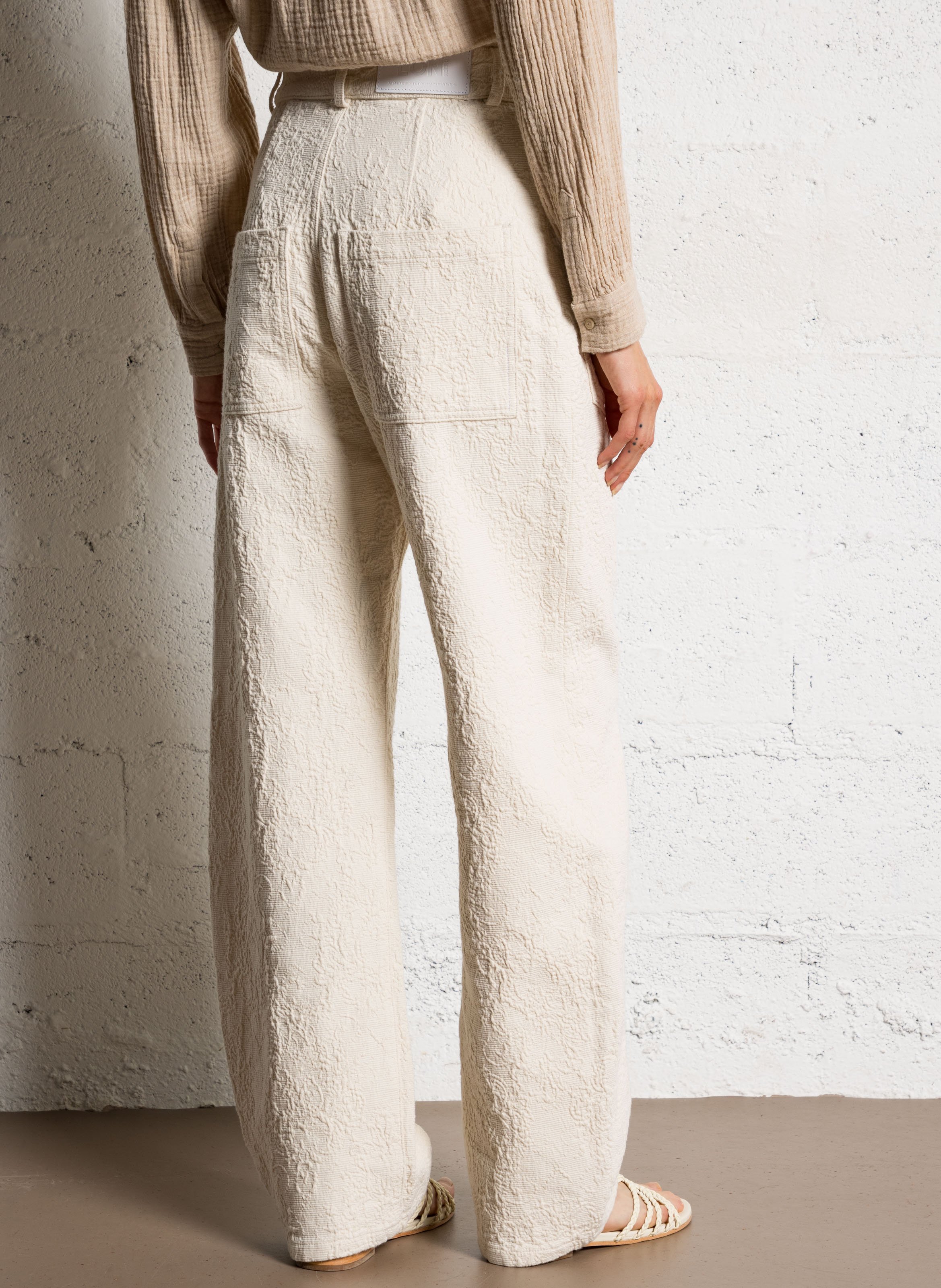 Wijde jeans MARGAUX LONNBERG Wit