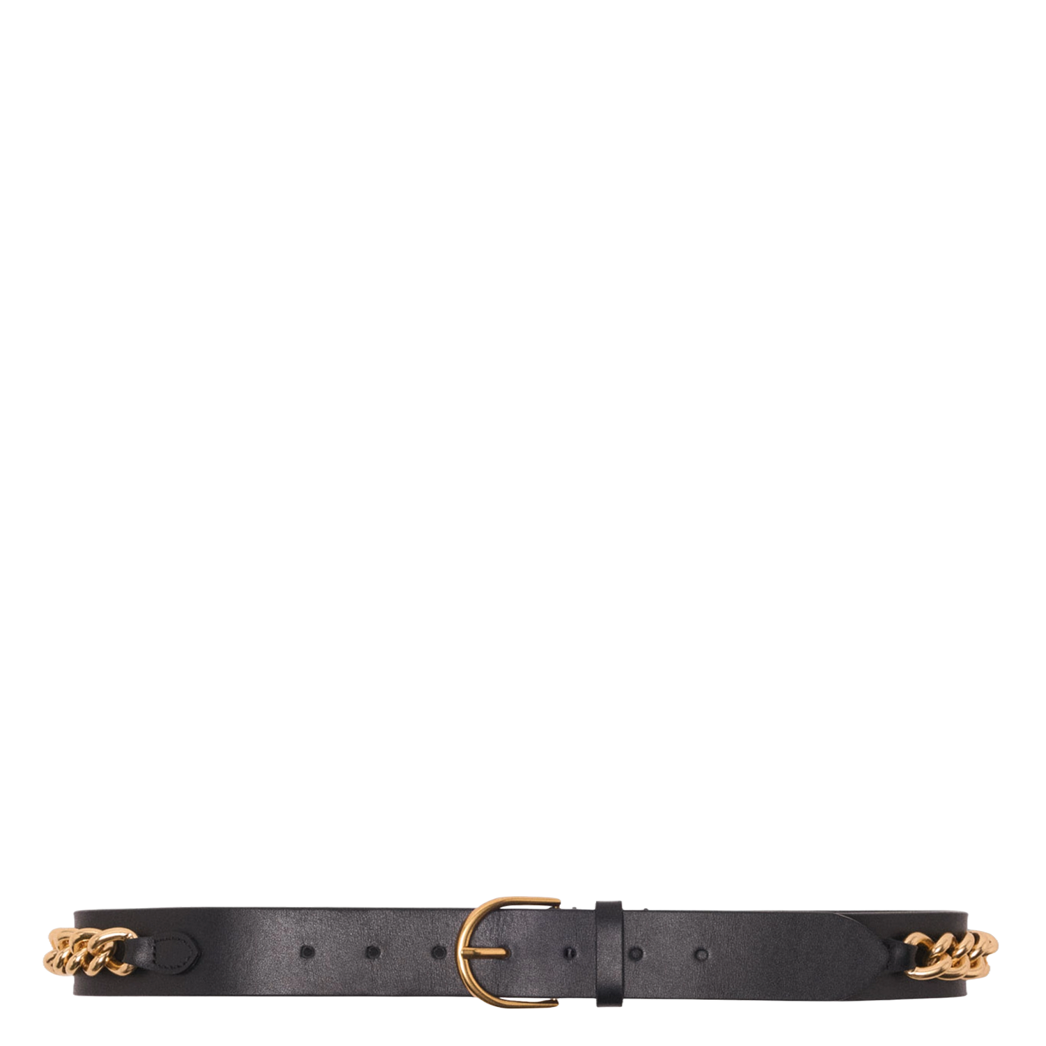 - Gespsluiting. - Breedte: 3 cm.  MAJE Zwart