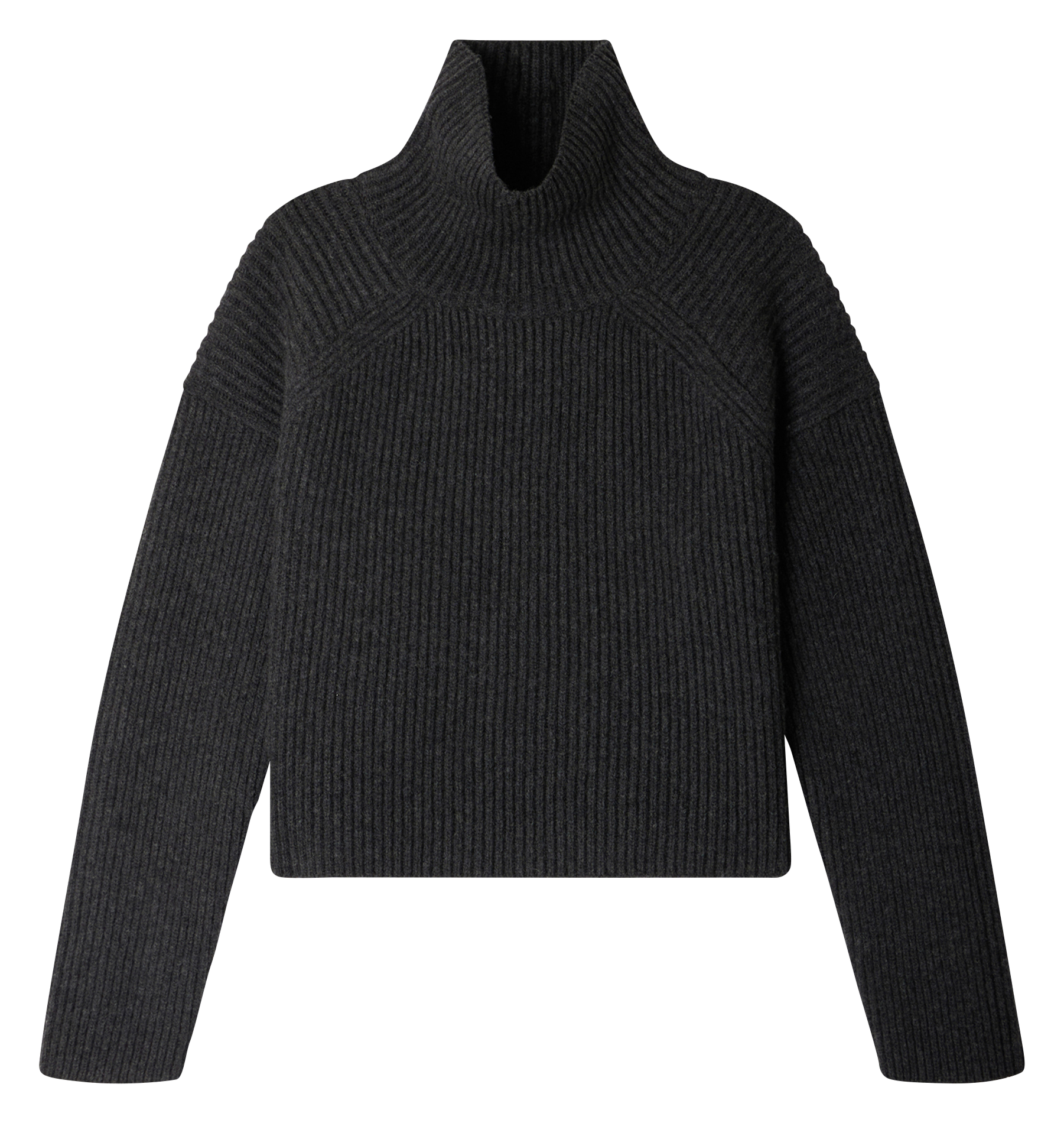 High-neck wool-blend sweater SOEUR Grey