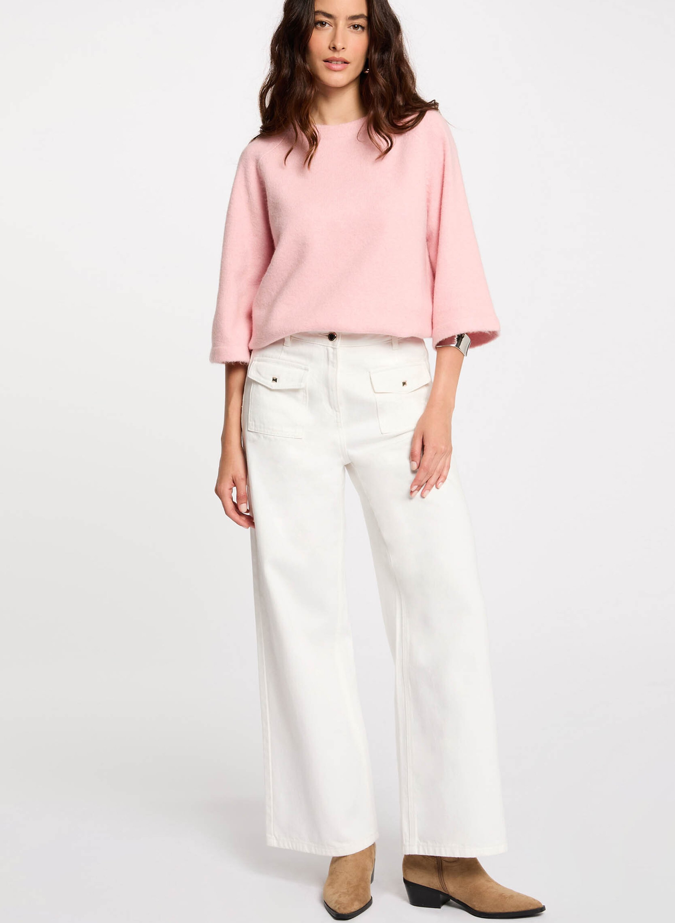Pull col rond  MORGAN Rose