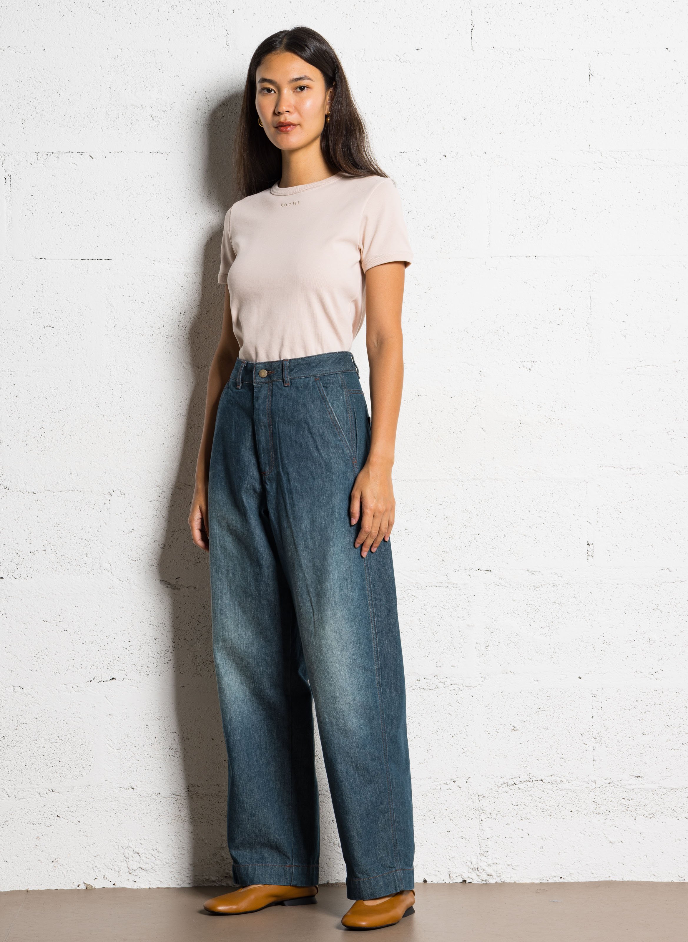 Ballerines en cuir CAMPER Marron