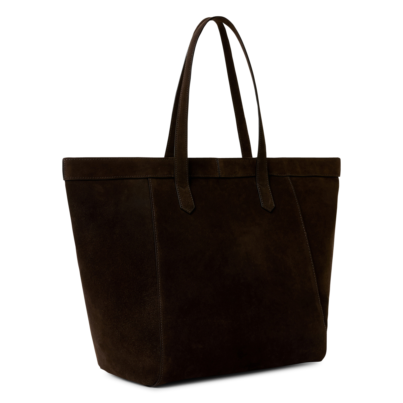 Sac cabas en cuir velours SAISON 1865 Marron