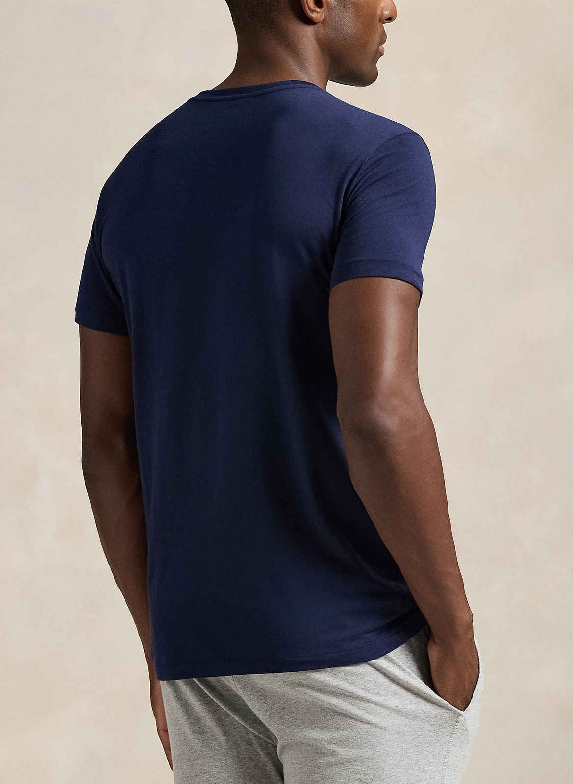 Tee-shirt col rond en coton POLO RALPH LAUREN Multicolore