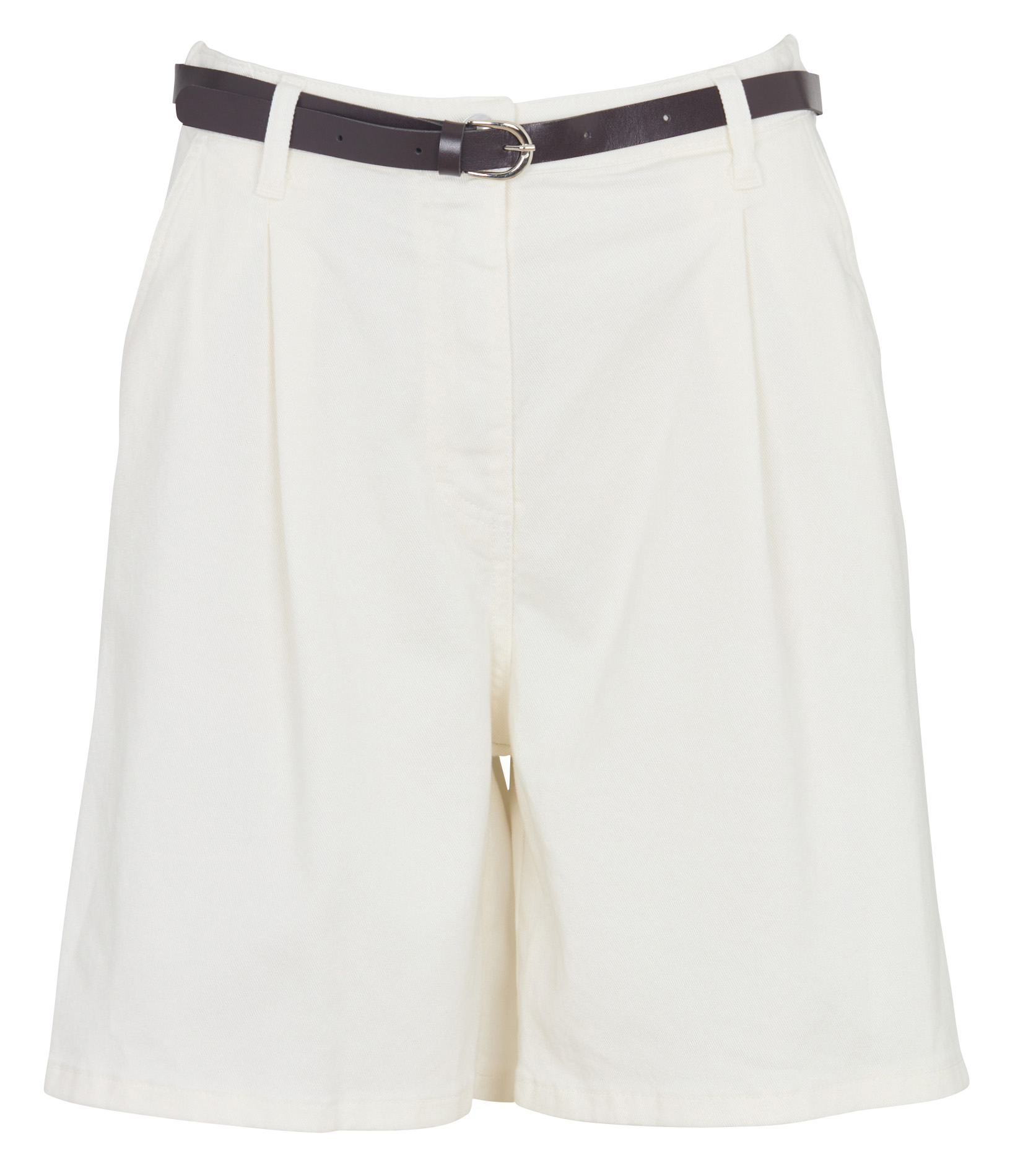 <Bermuda> im Oversize-Schnitt aus High-Waist-Denim PLEASE