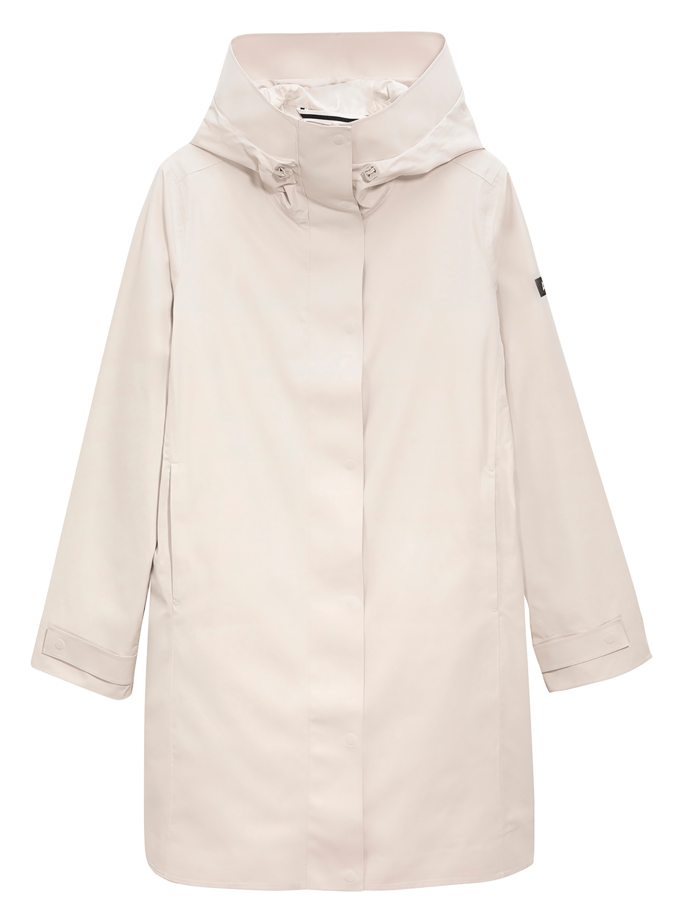 Straight mid-length parka with solid hood AIGLE Beige