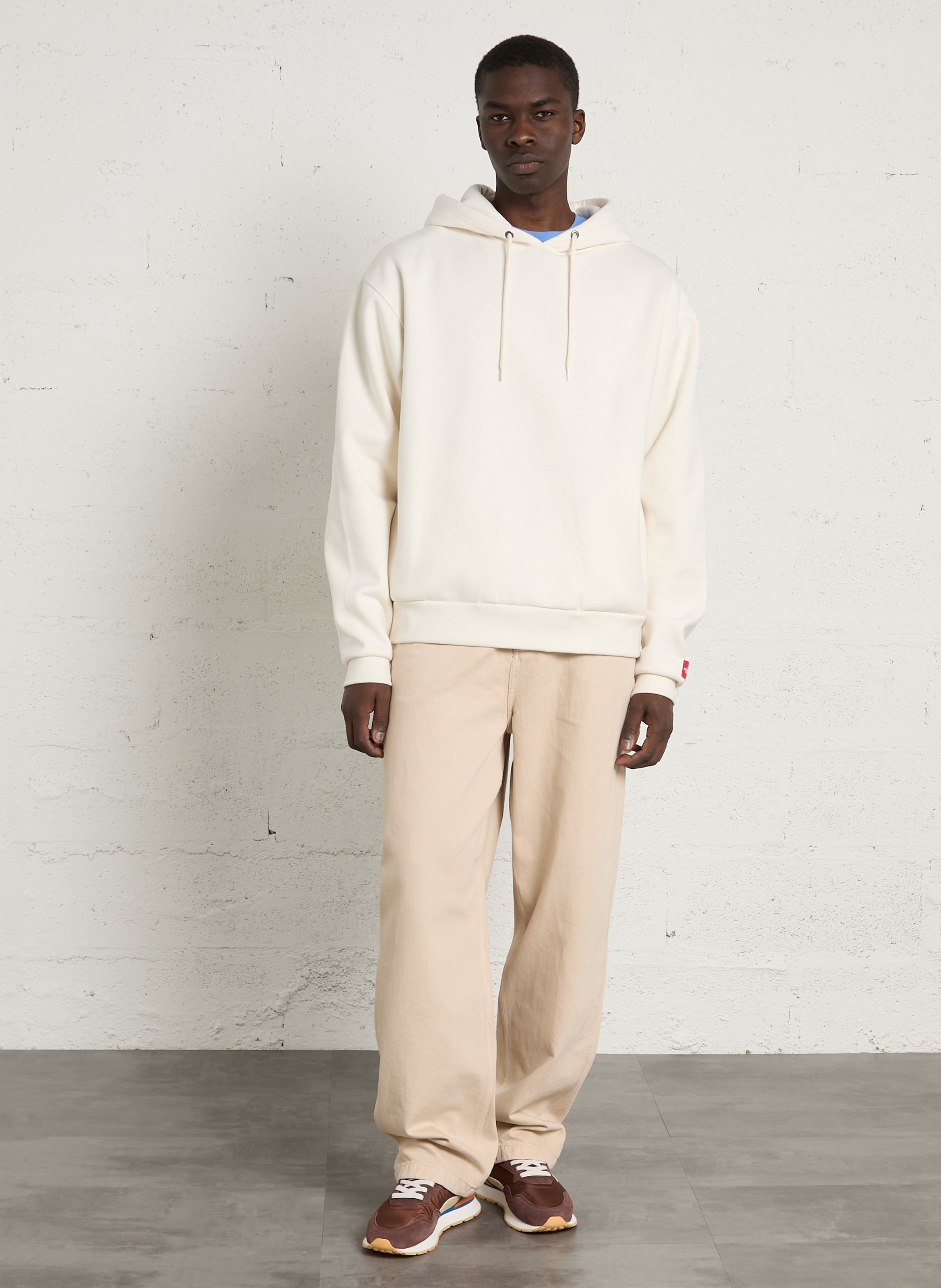 Low-top leather mix sneakers HOFF Brown