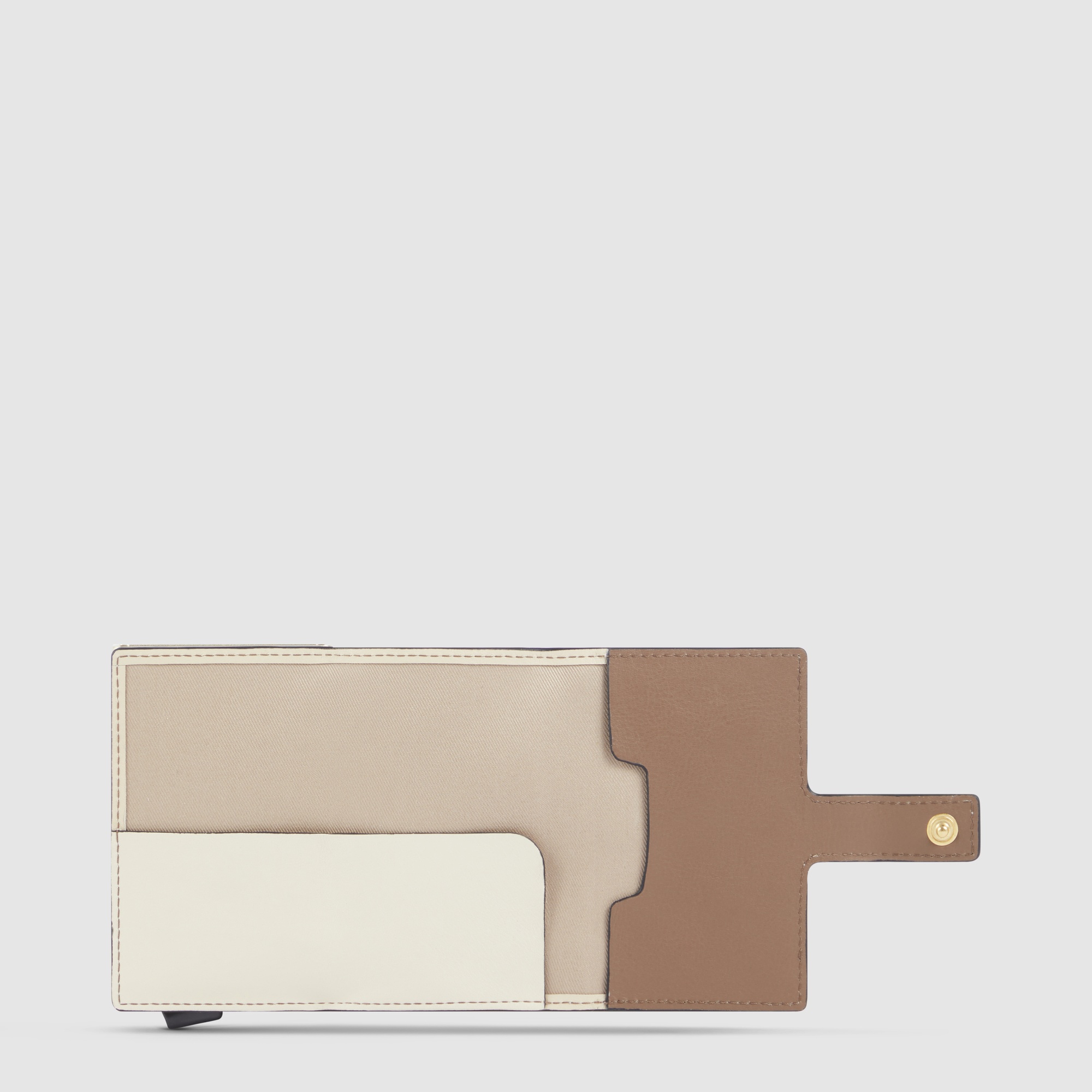 Automatic pop-up cardholder Beige