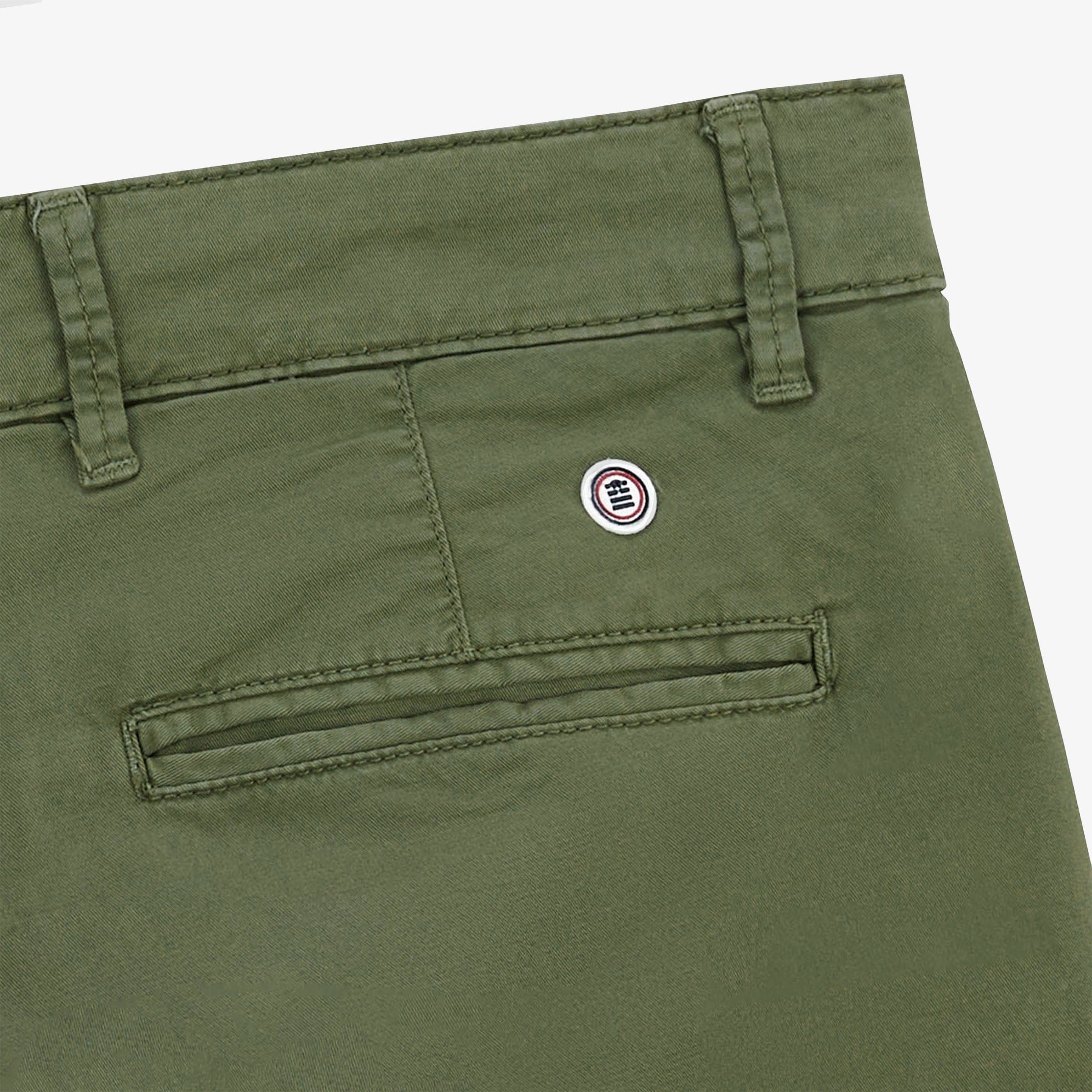 Comfort fit cotton Bermuda shorts SERGE BLANCO Khaki