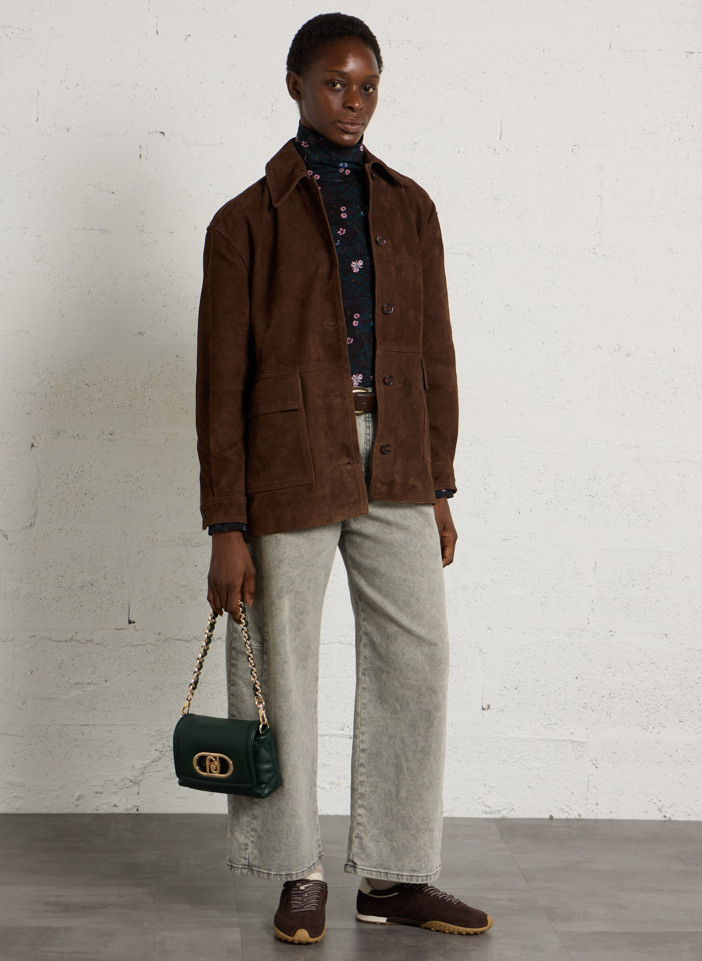 Leather-look shoulder bag LIU JO Green