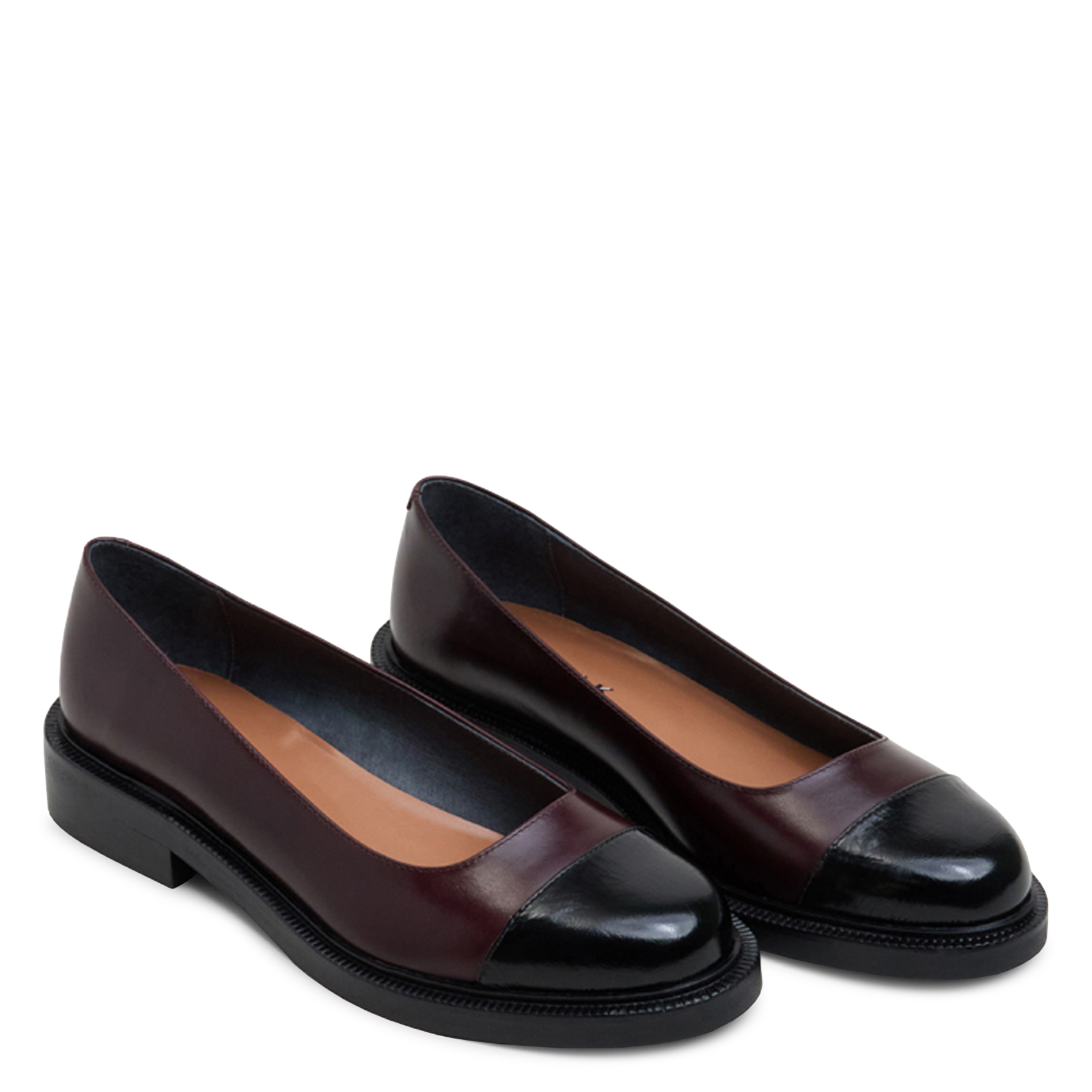 Lederballerinas mit Absatz JONAK Rot
