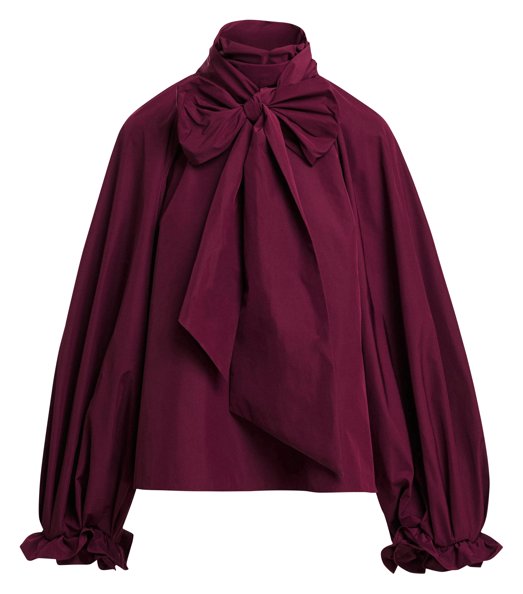 Loose blouse with Lavallière collar ESSENTIEL ANTWERP Red
