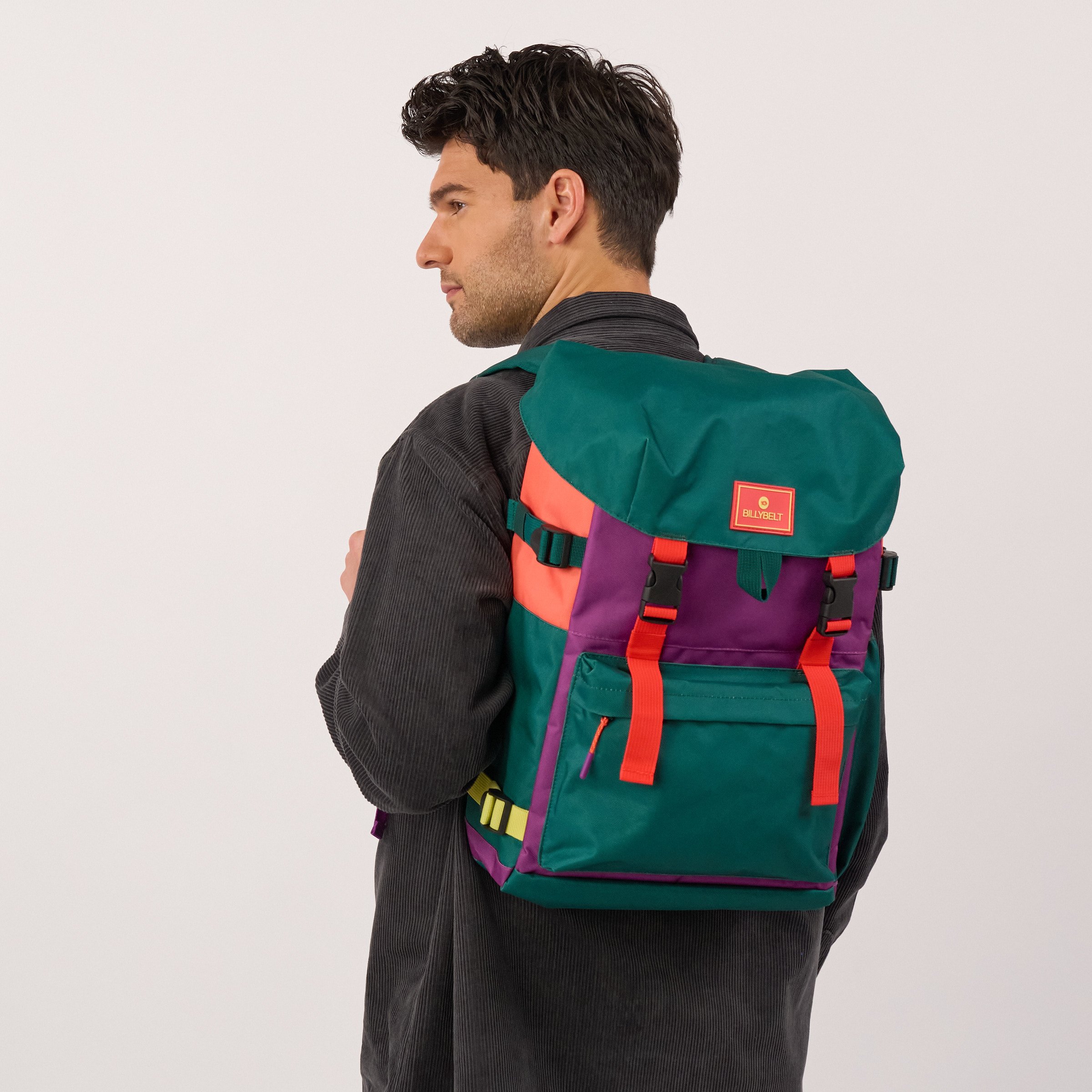 Recycled polyester backpack | Green BILLYBELT Men