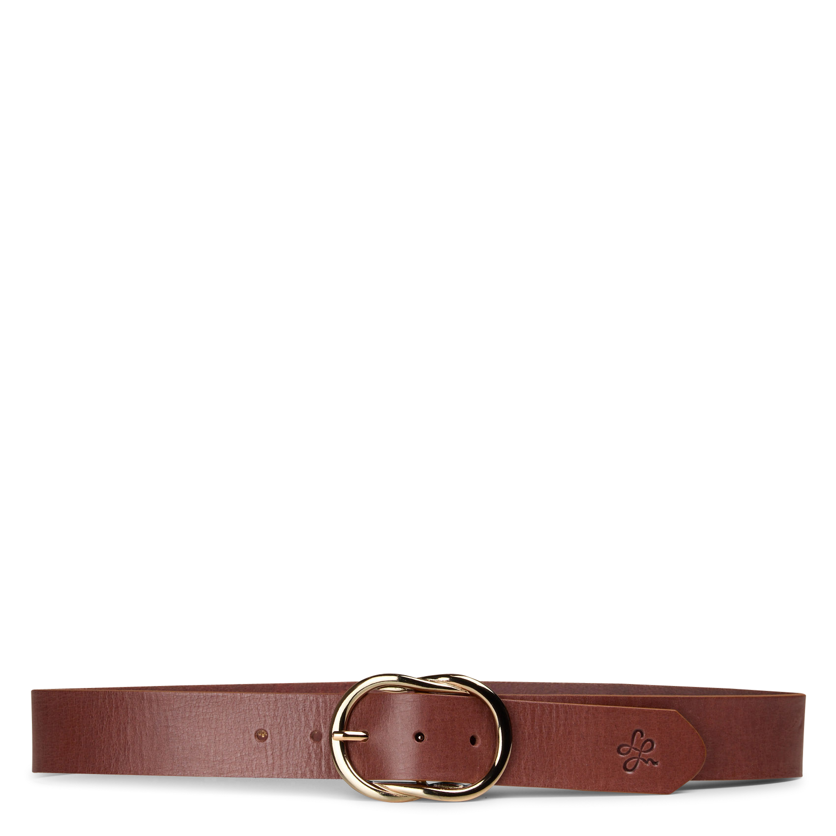 Leather belt LA FEE MARABOUTEE Brown