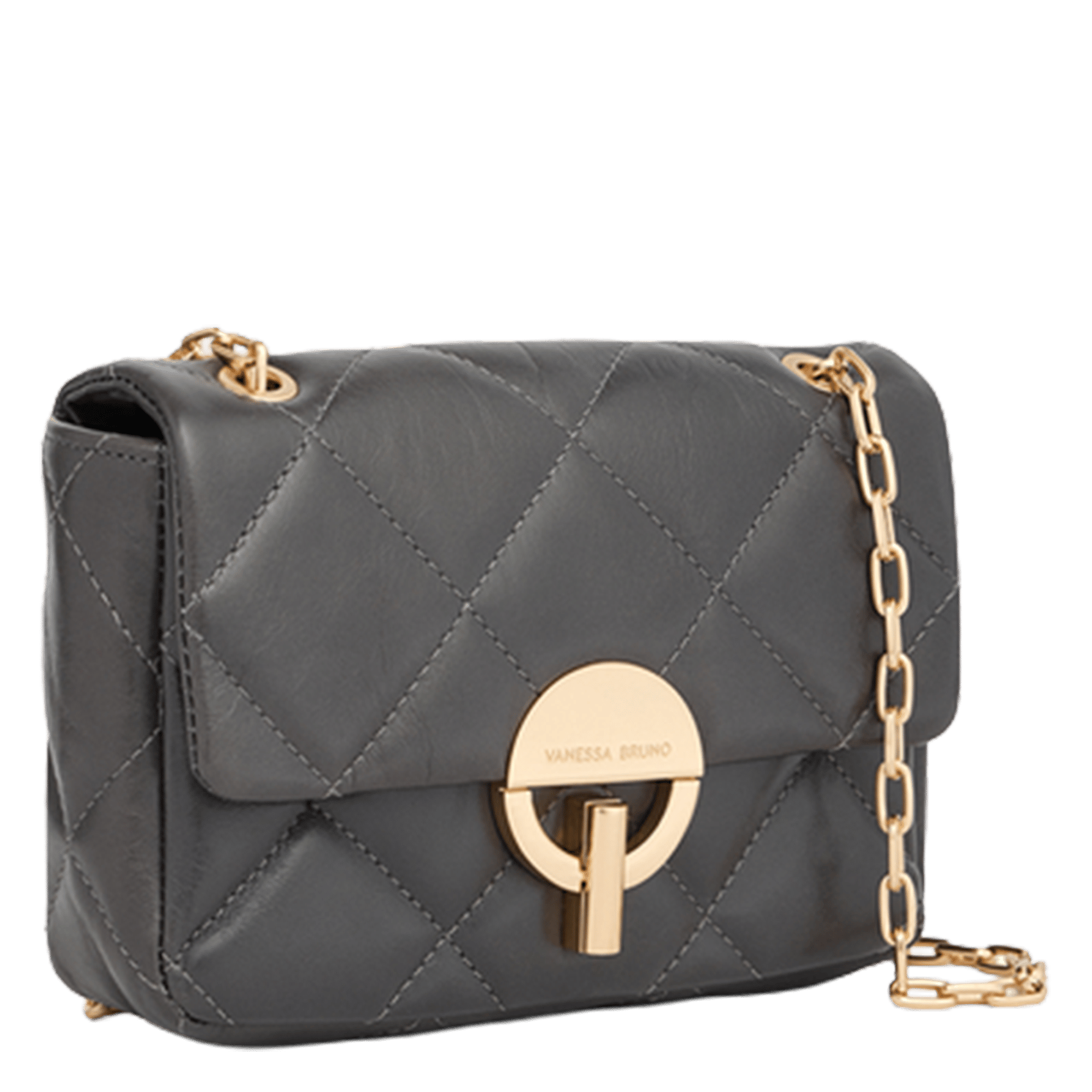 Leather shoulder bag | Grey VANESSA BRUNO Women