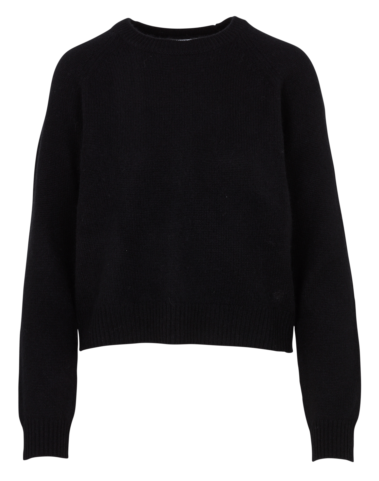 Gerader Rundhals-Pullover aus Kaschmir  Noir