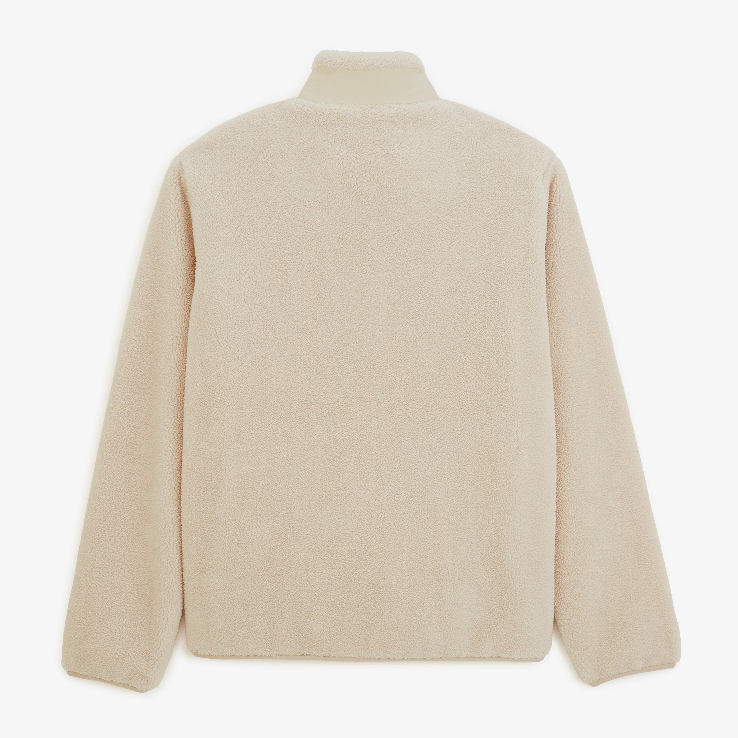 Ivory white Toronto sherpa fleece jacket SBPLAY SERGE BLANCO White