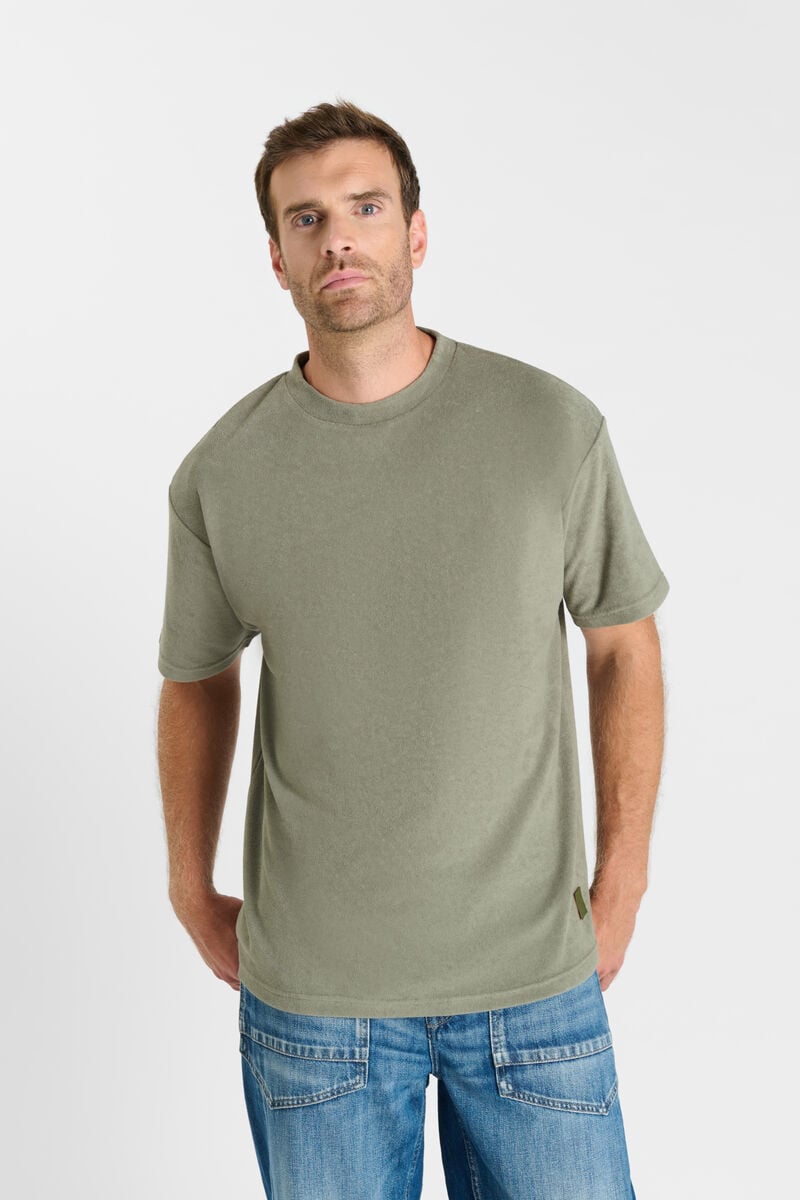 Round-neck T-shirt LE TEMPS DES CERISES Khaki