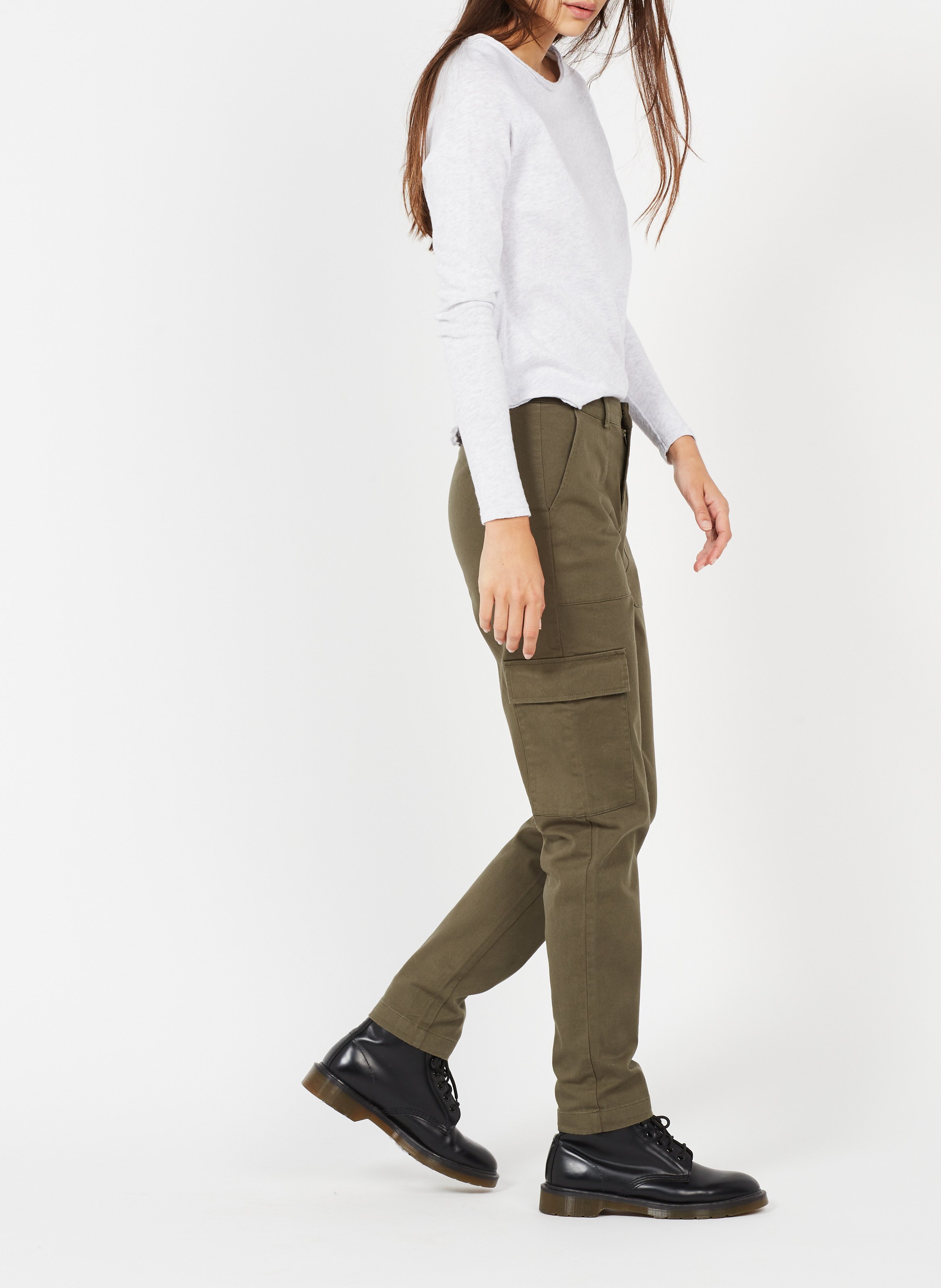 Tee-shirt à col bateau en coton AMERICAN VINTAGE Gris