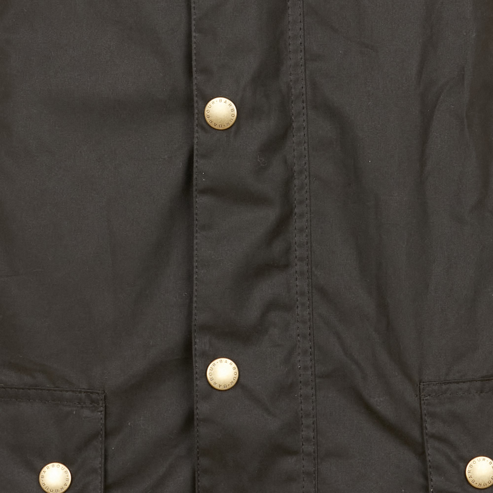 Katoenen jas met klassieke kraag BARBOUR Kaki