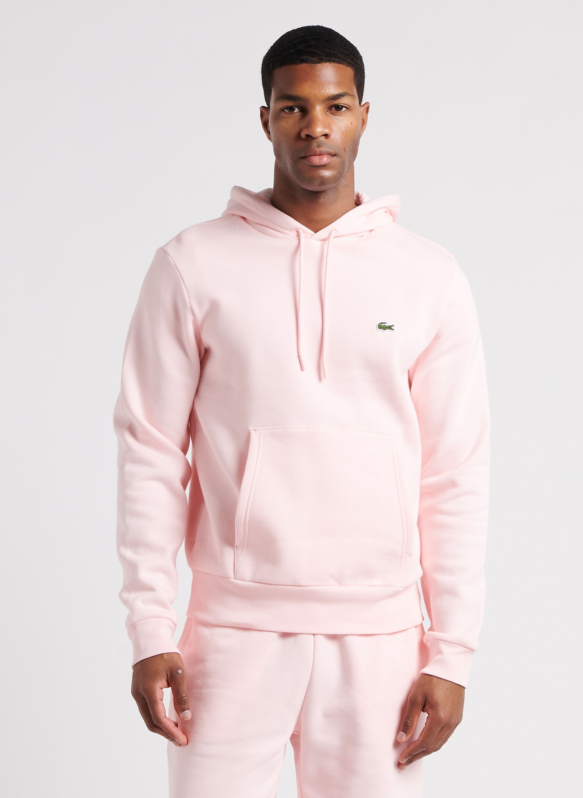 Sweat Capuche En Coton M lang Flamant Lacoste Homme Place