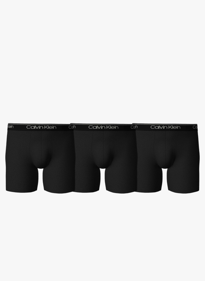Black Pack of 3 long boxer shorts