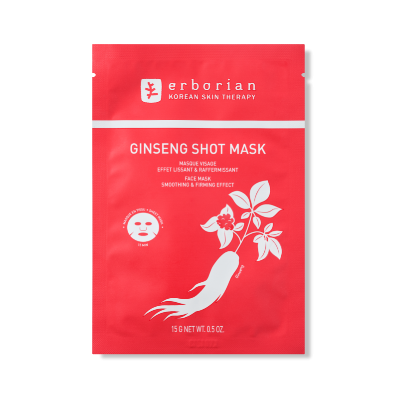 Ginseng Shot Mask - Masque Tissu Visage - Effet Lissant ERBORIAN No color