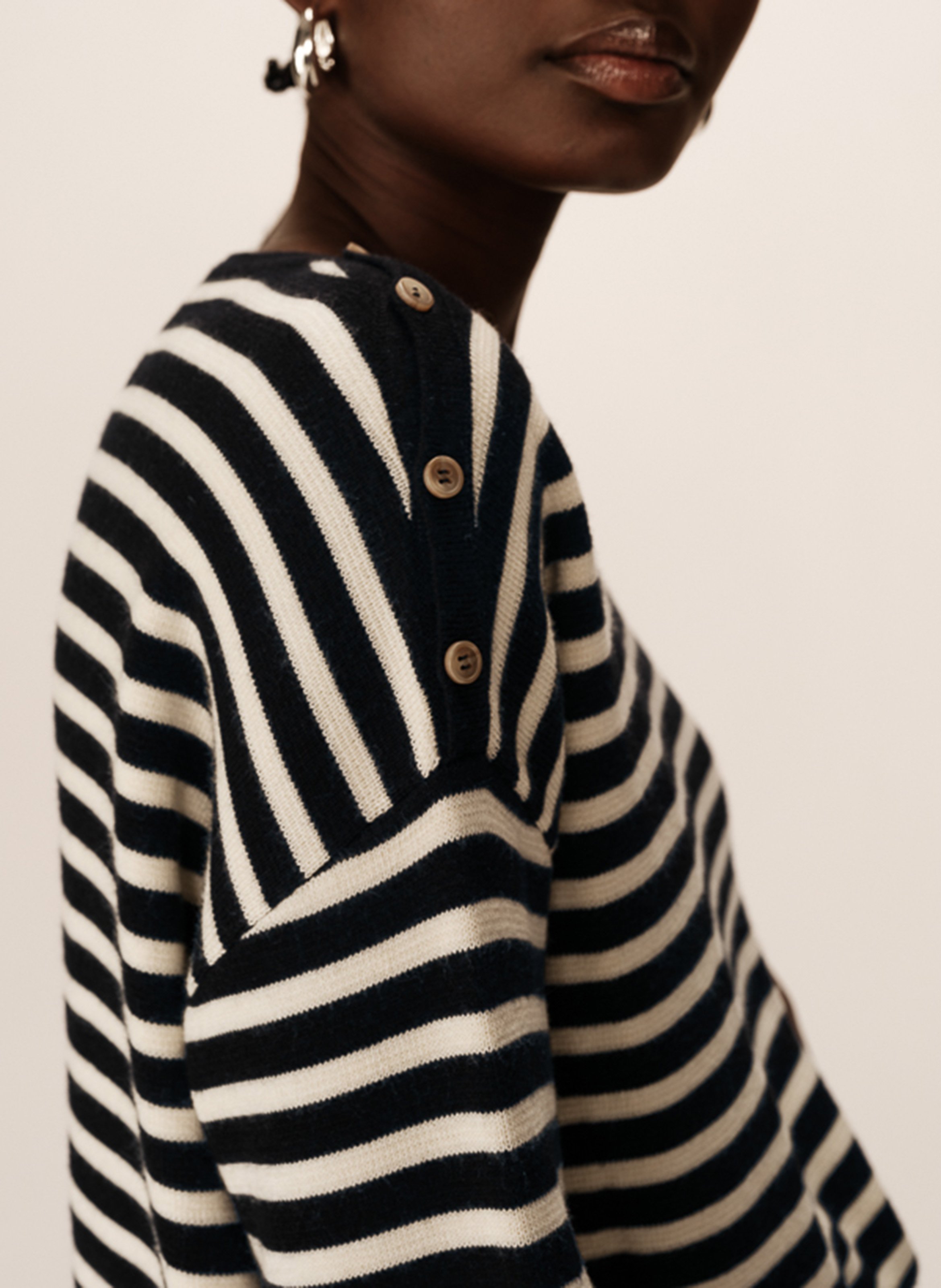 Oversized sailor sweater GRACE ET MILA Blue
