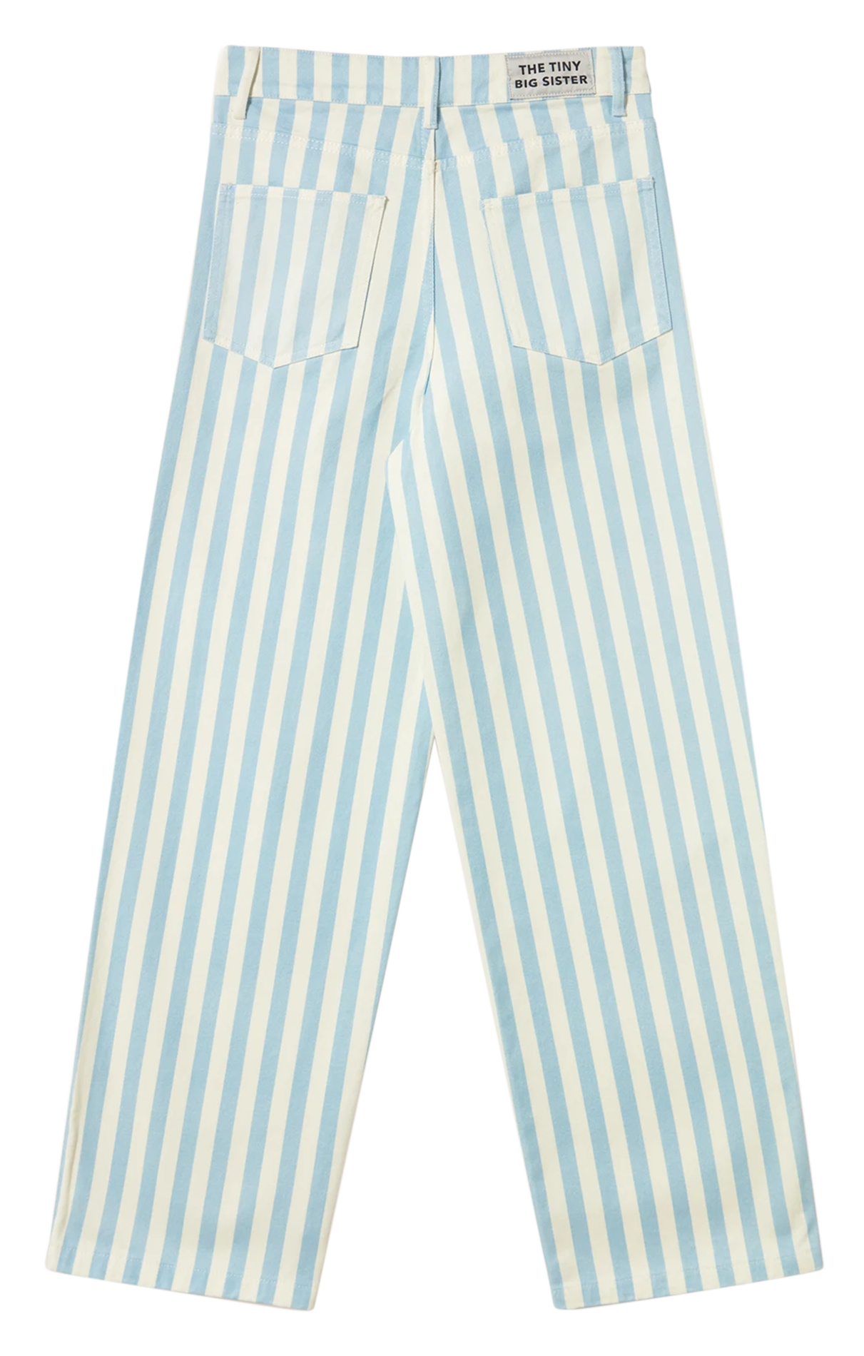 Jean large à rayures THE TINY BIG SISTER Bleu