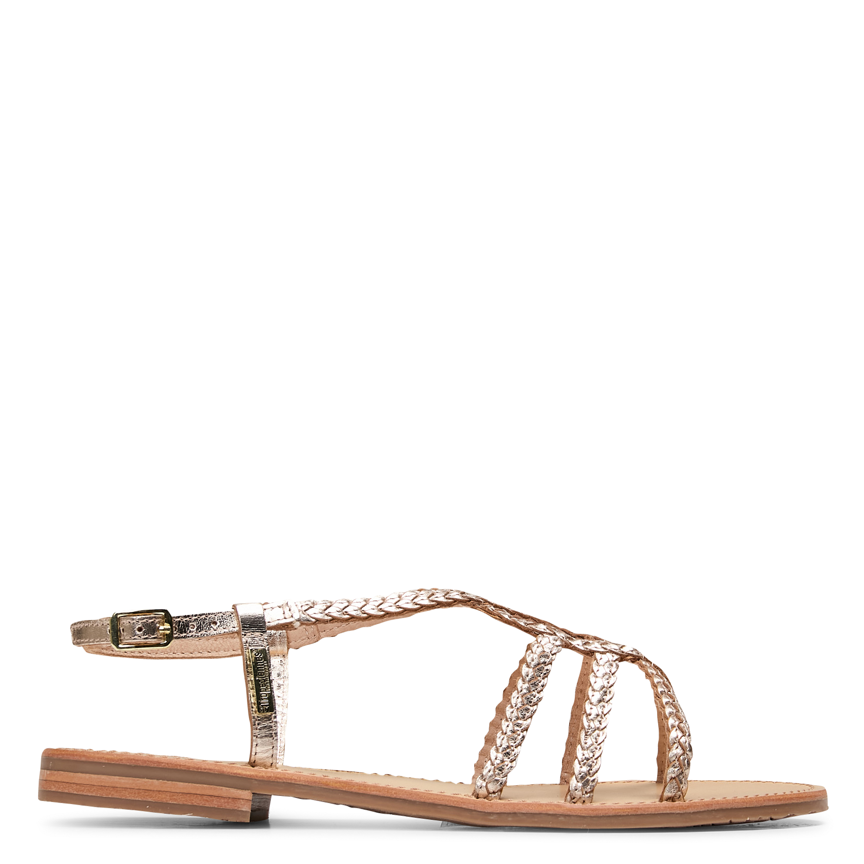 Damen Flache Ledersandalen