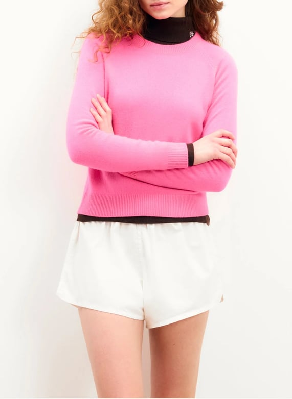 Kaffe Maglione Donna Rosa Glitter Manica Lunga Casual (IT 48, EU 44 Kaffe Maglione Donna Rosa Glitter Manica Lunga Casual (IT 48, EU 44