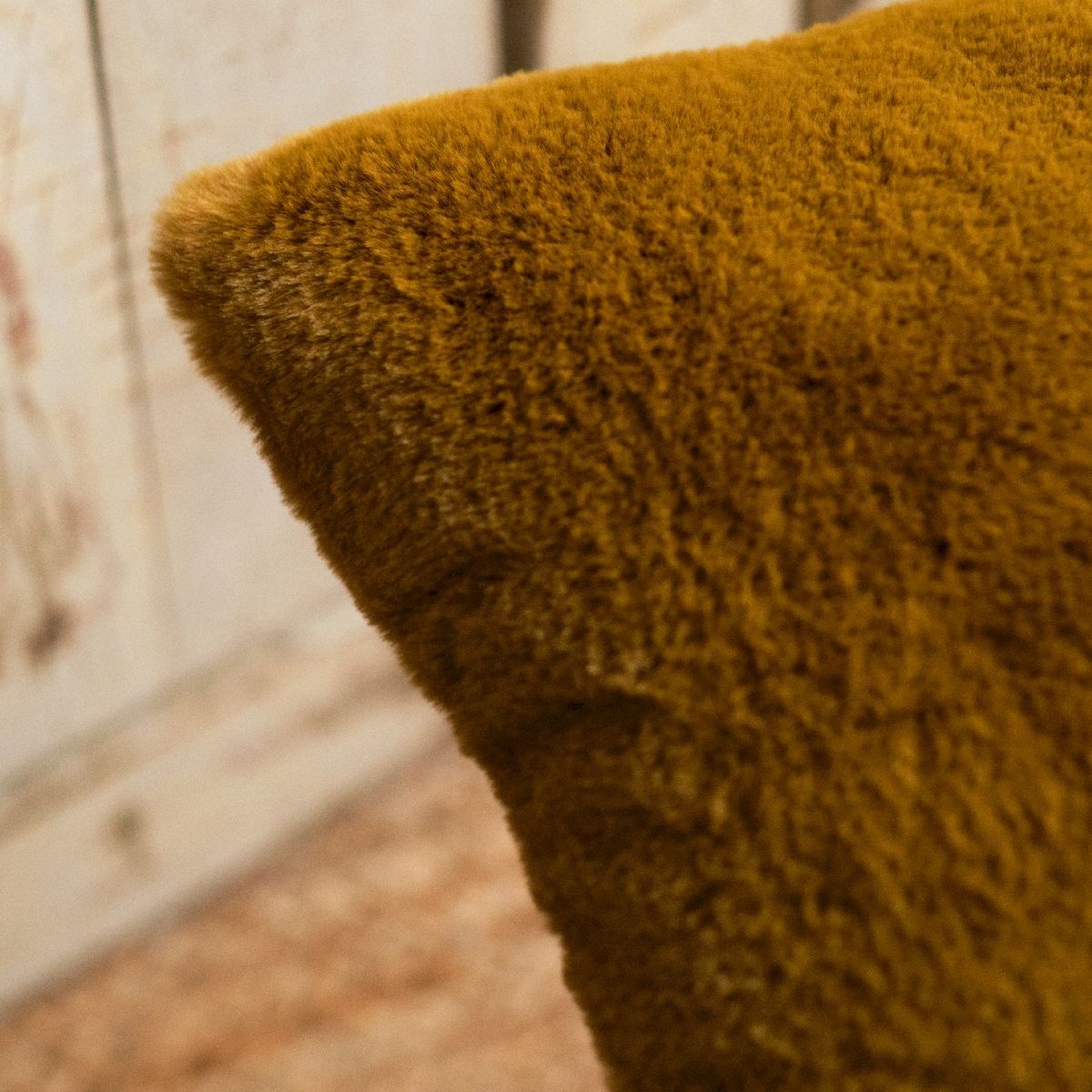 Fake fur cushion TODAY LINGE DE MAISON Brown