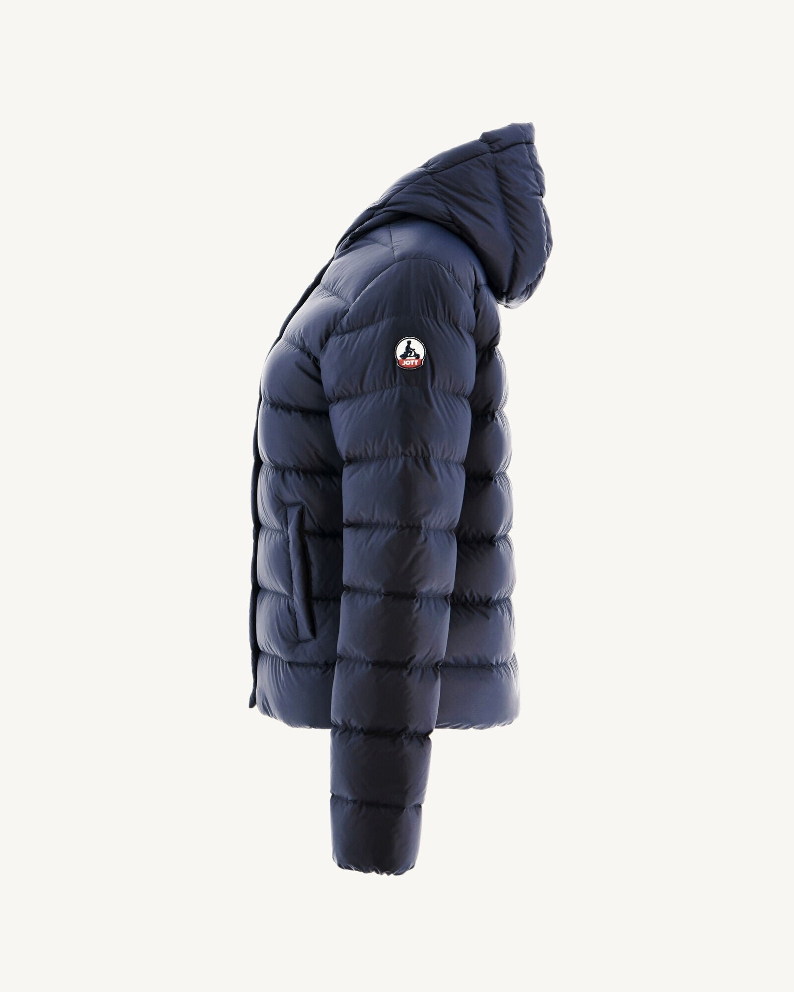 Straight hooded puffer jacket Jane JOTT Blue