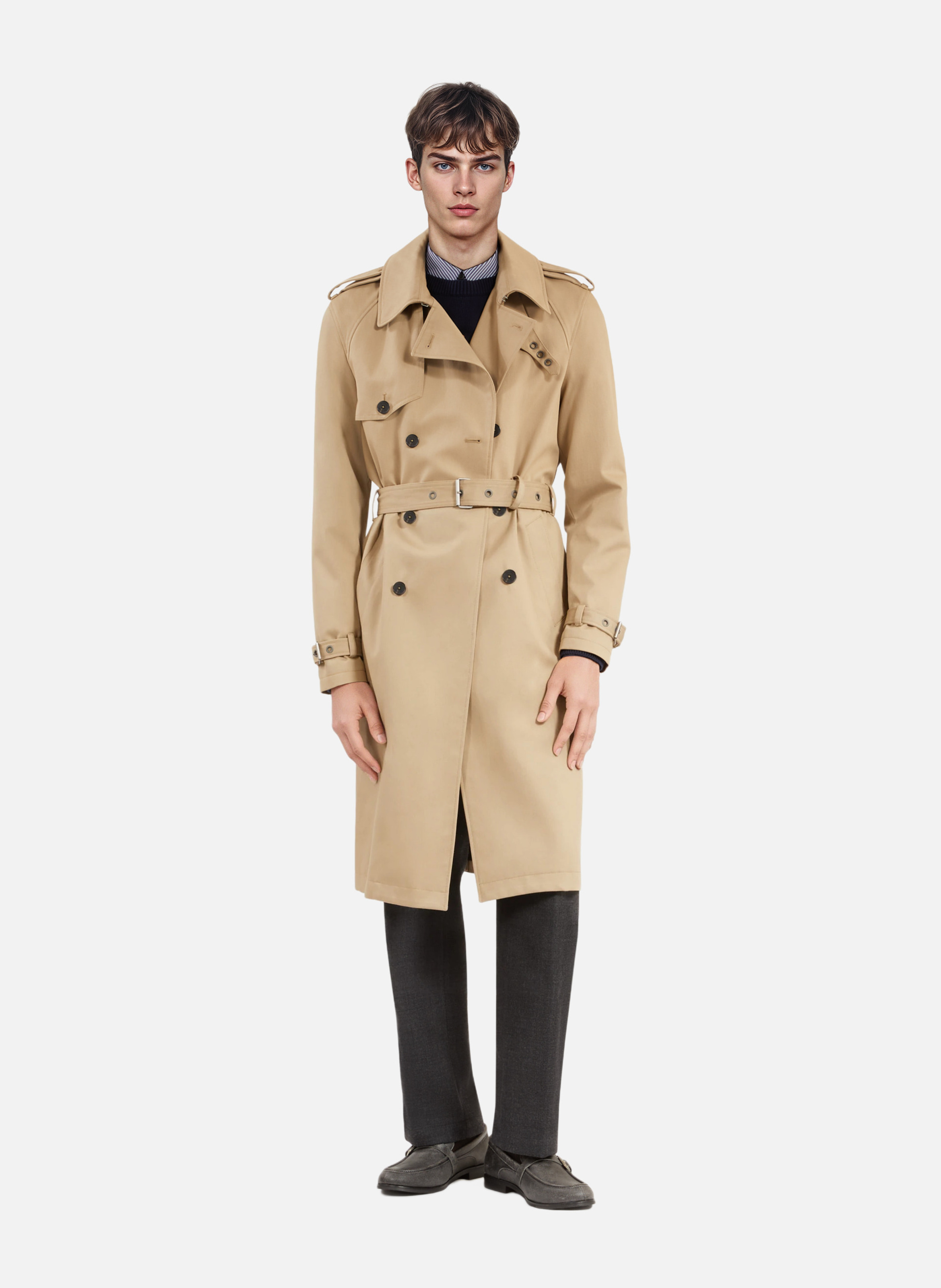 Dorry long trench coat THE KOOPLES Beige